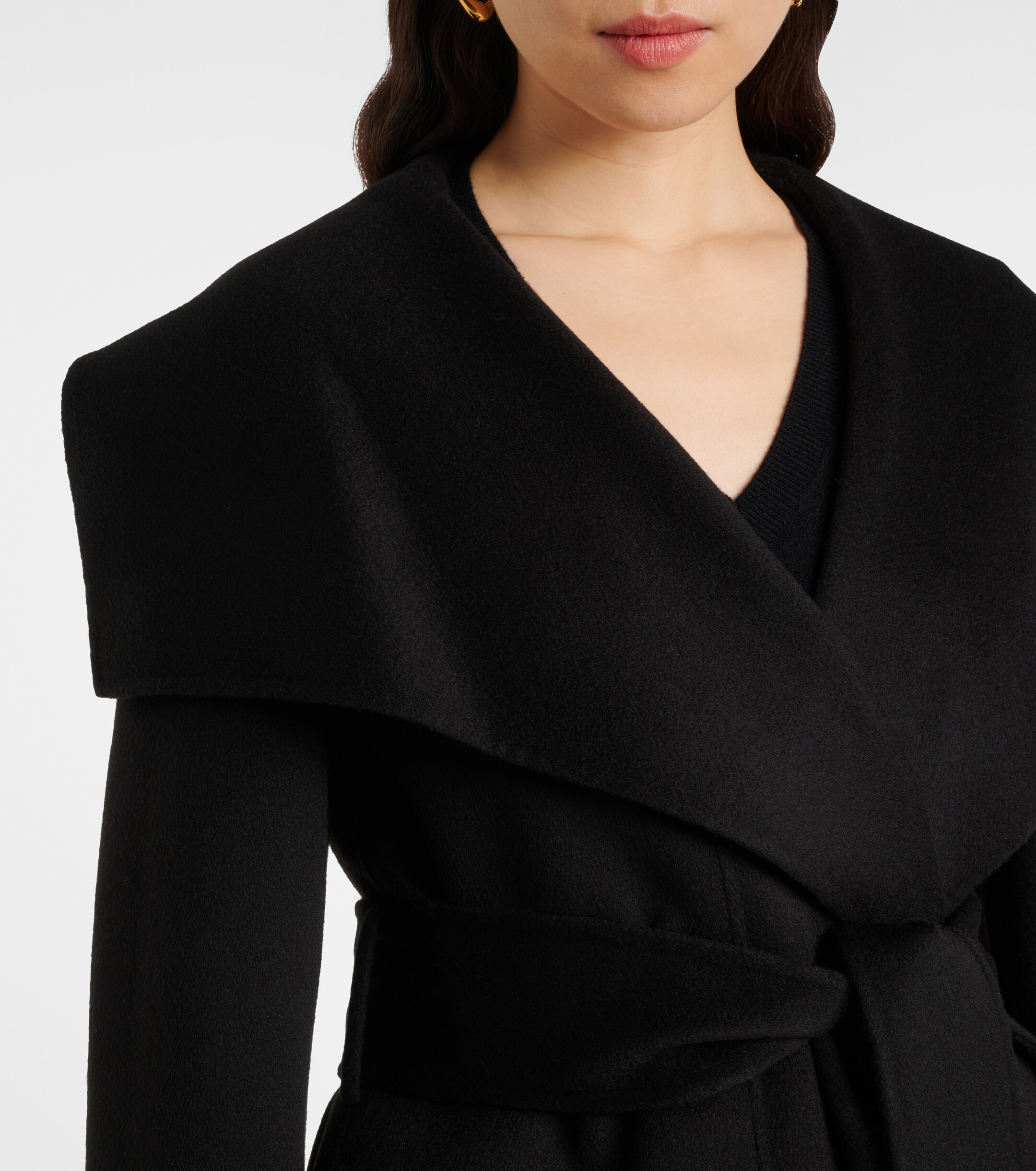 JOSEPH Adrienne wool and cashmere wrap coat