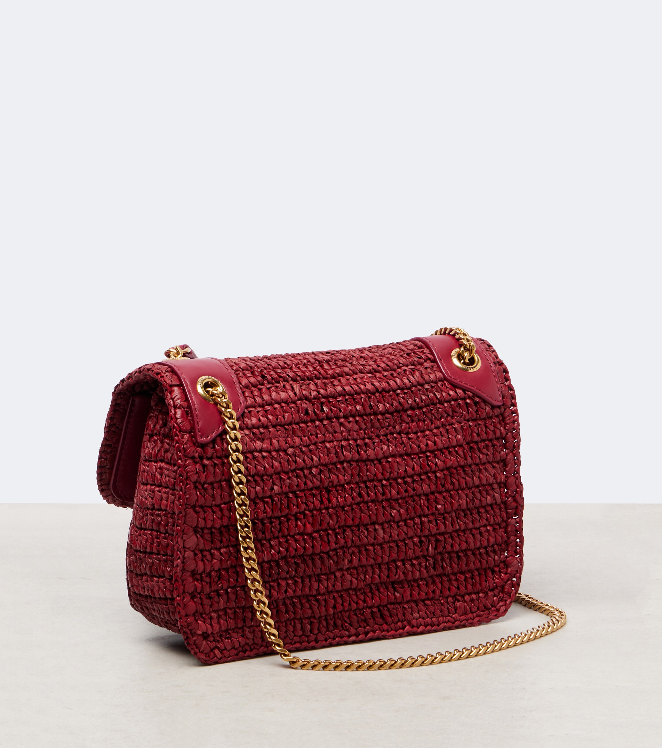 Saint Laurent Niki Mini raffia shoulder bag