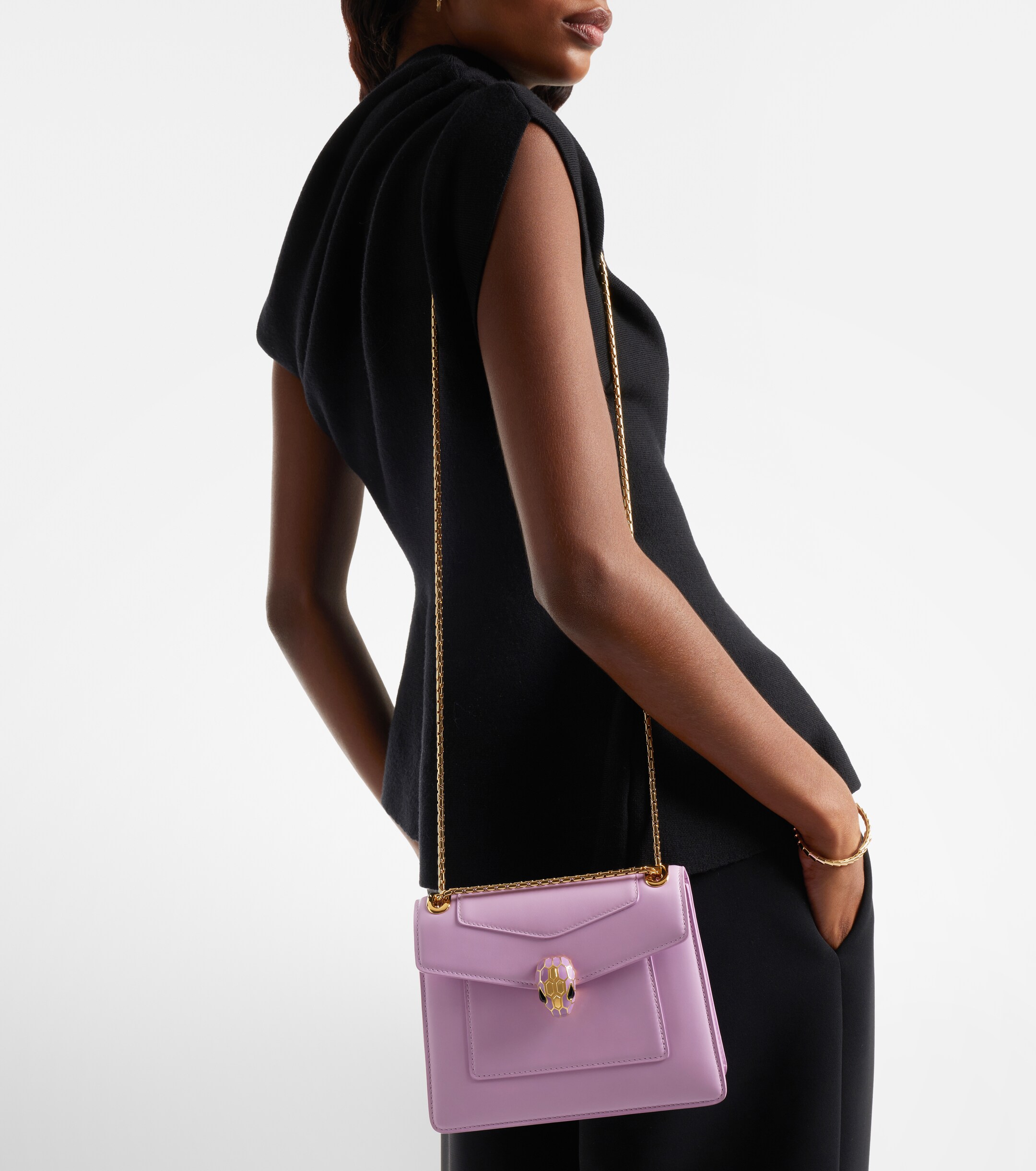 Bvlgari Serpenti Forever Small leather crossbody bag thumbnail