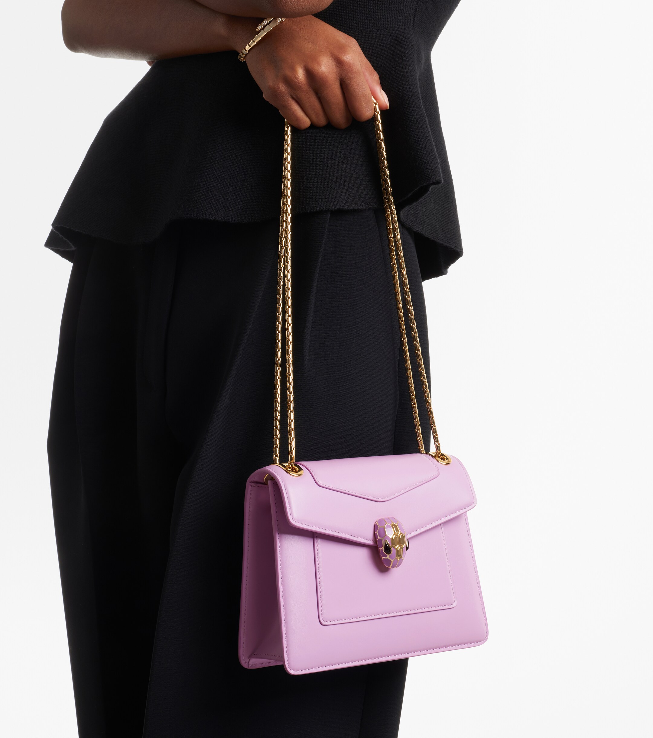 Bvlgari Serpenti Forever Small leather crossbody bag thumbnail