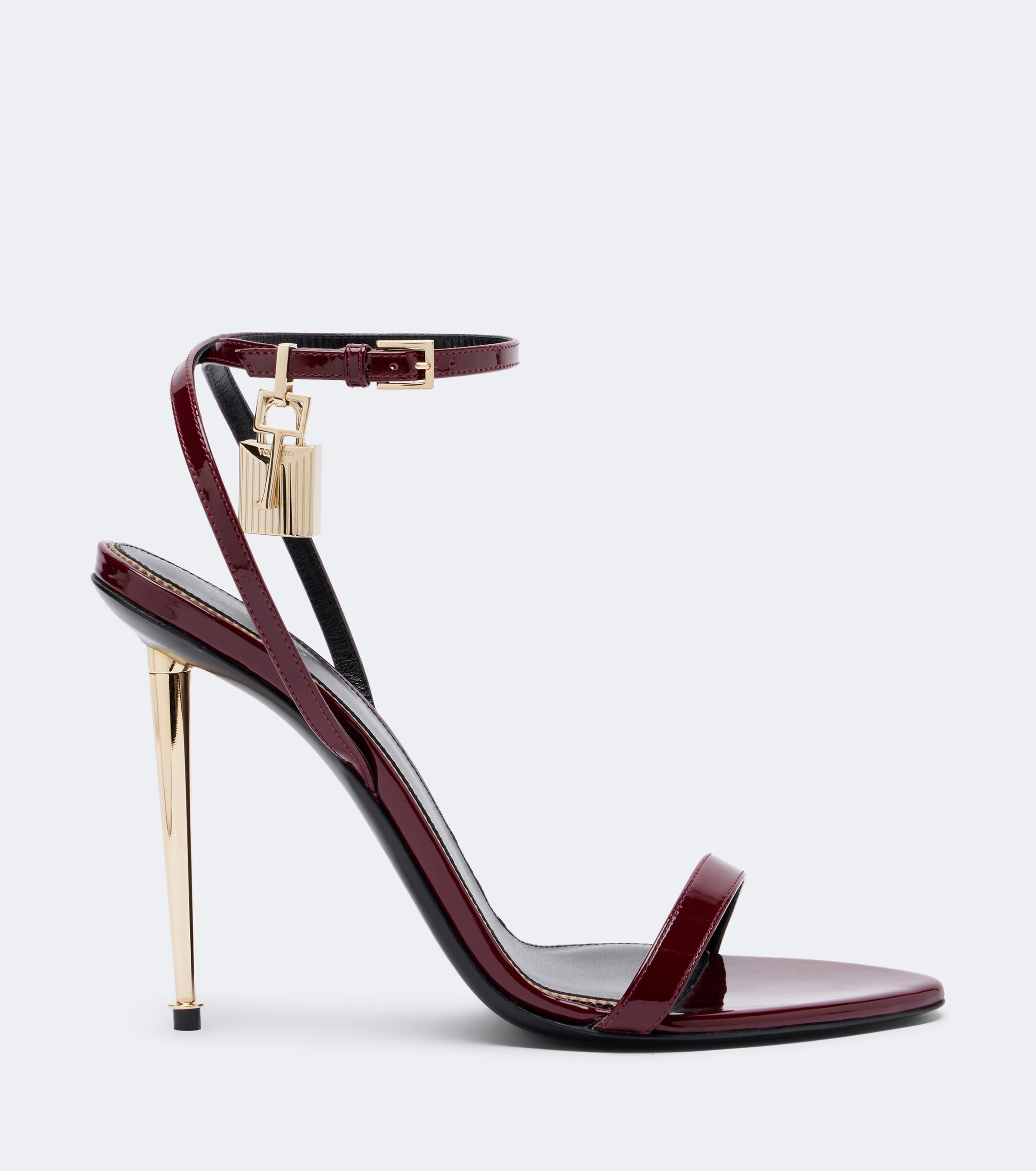 Tom Ford Tom Ford Padlock patent leather sandals