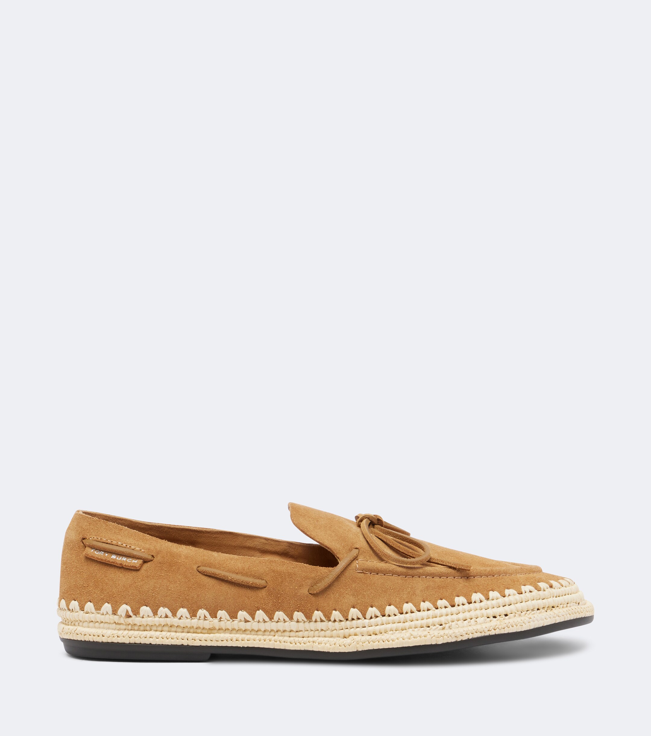 Tory Burch Tory Burch The Raffia Boaty suede espadrilles