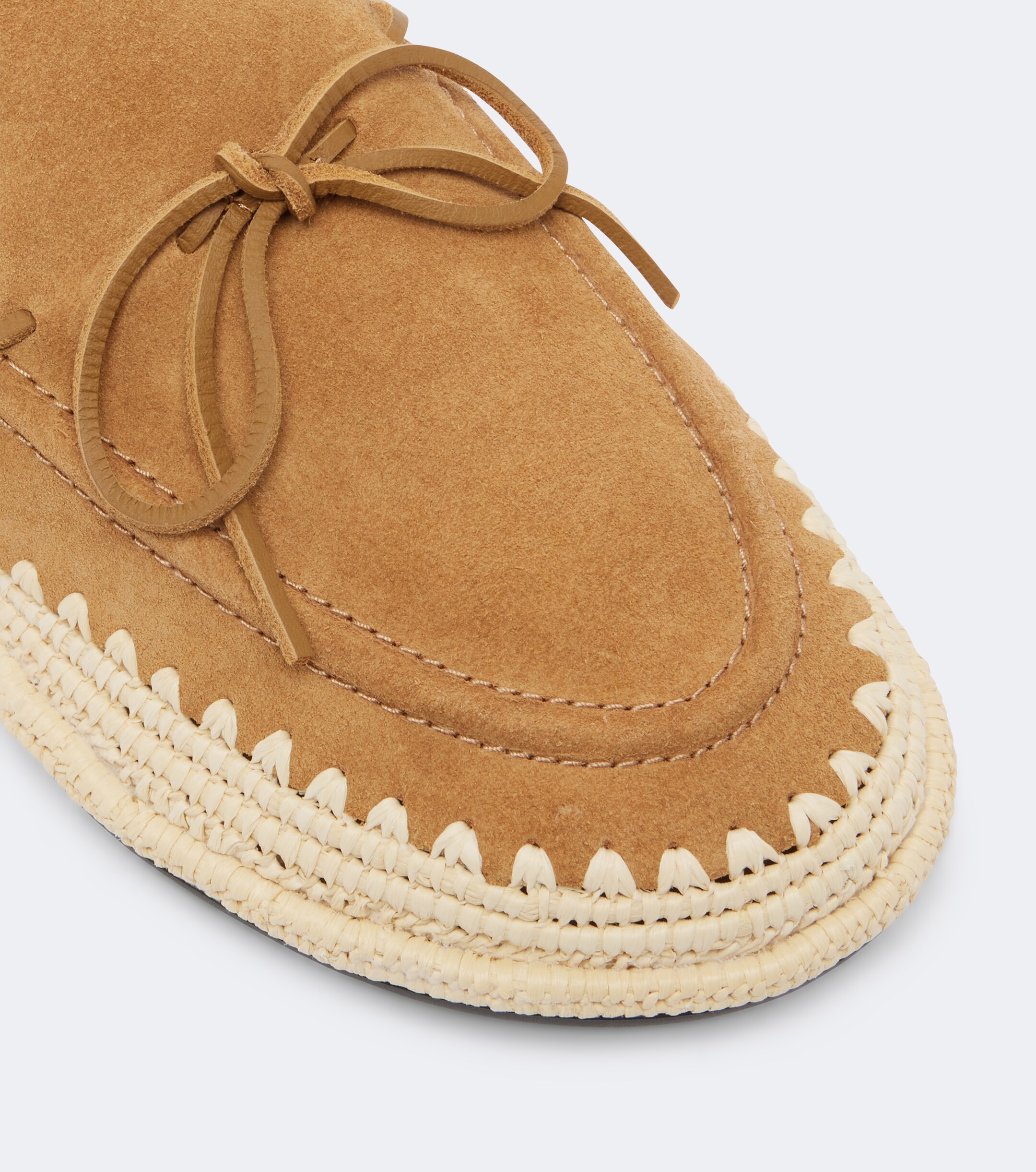Tory Burch Tory Burch The Raffia Boaty suede espadrilles