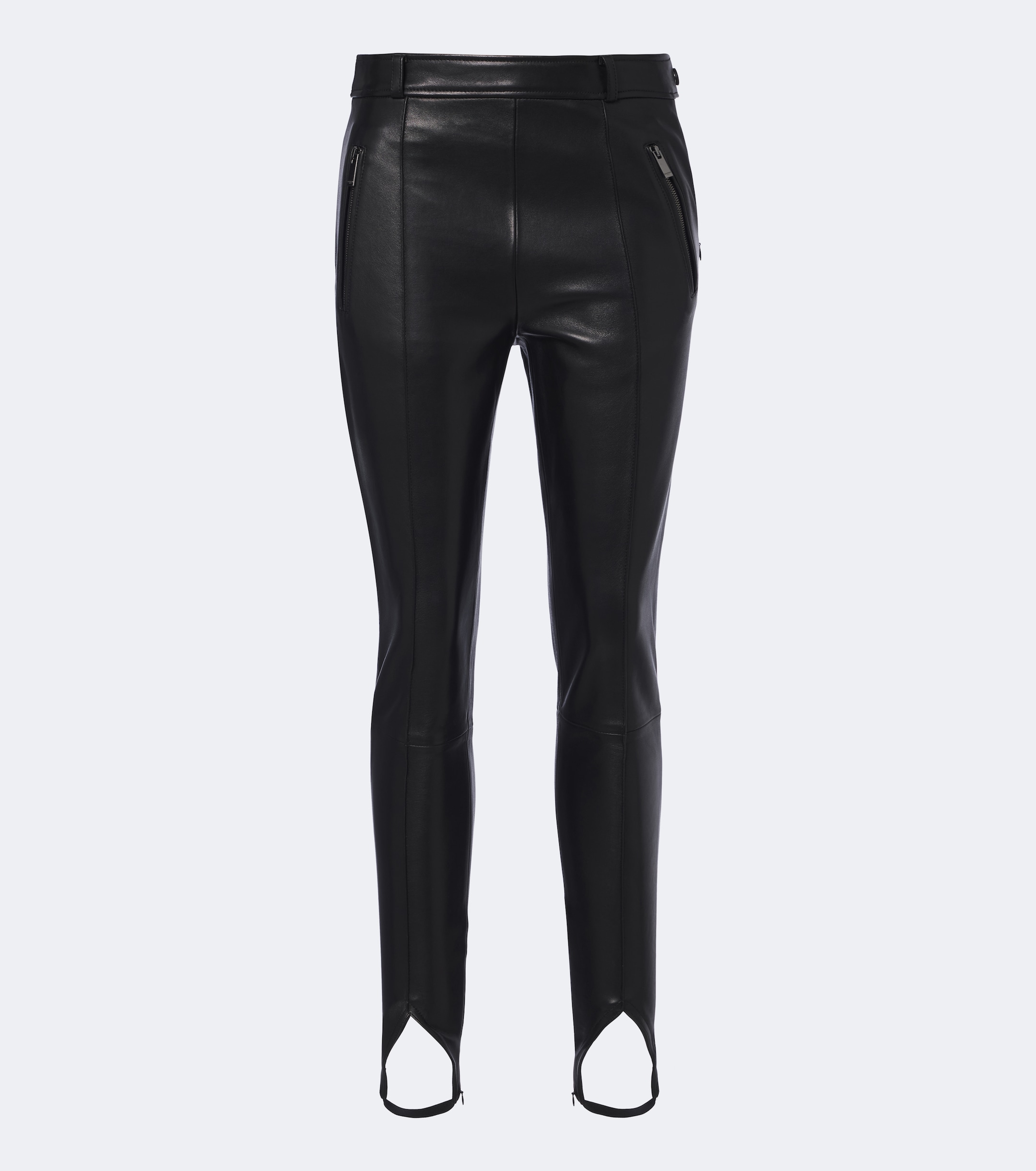 Balmain Balmain Leather stirrup leggings