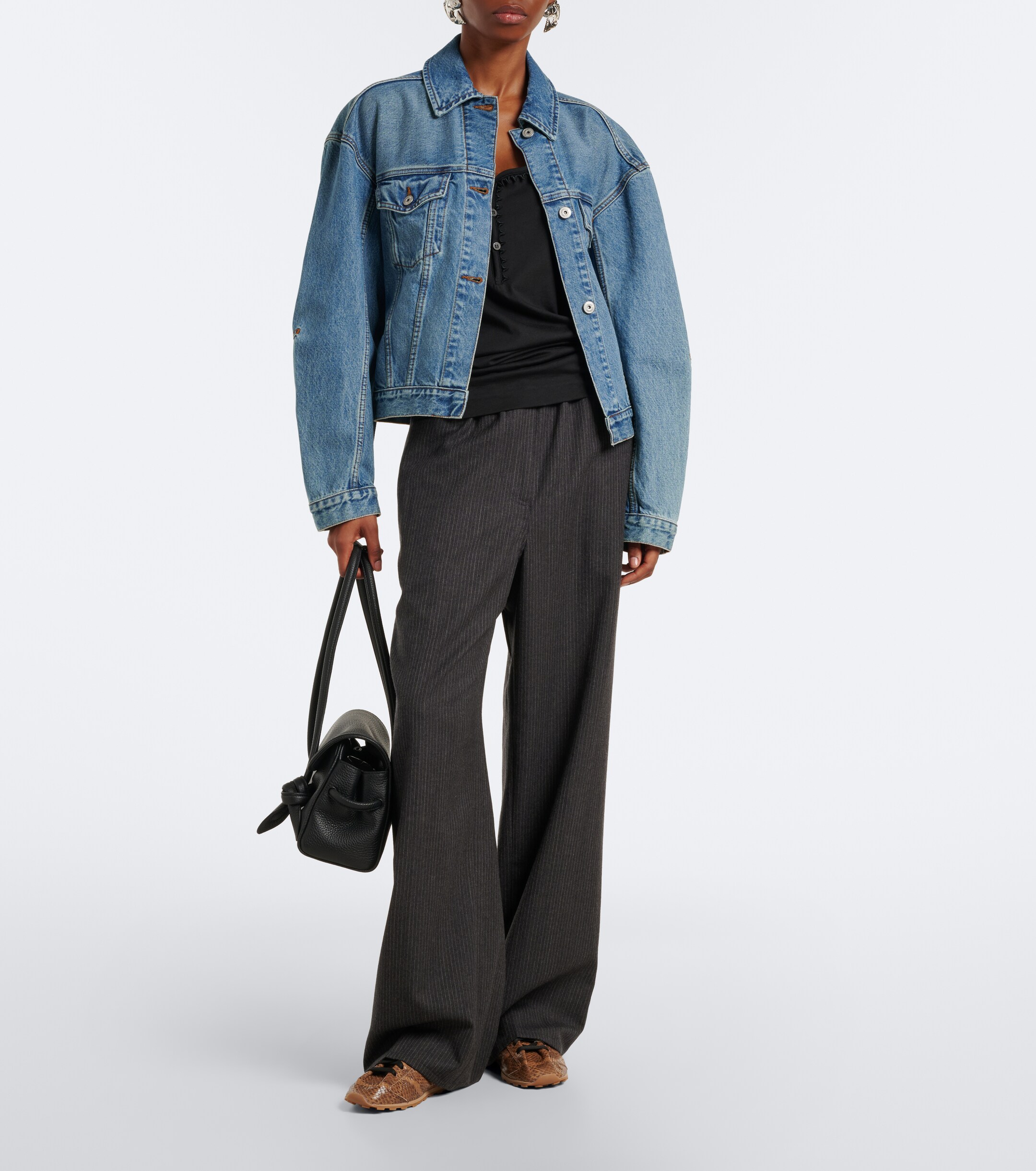 Jacquemus Jacquemus Tennis snake-effect leather sneakers