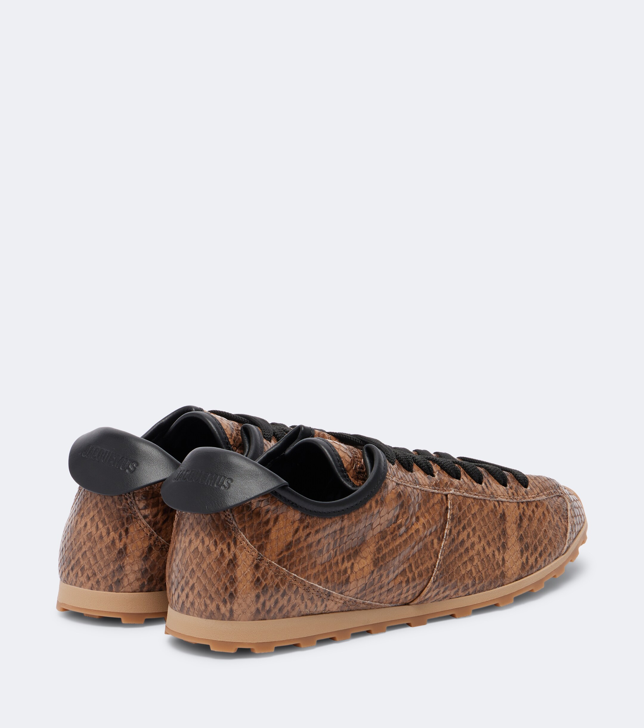 Jacquemus Jacquemus Tennis snake-effect leather sneakers