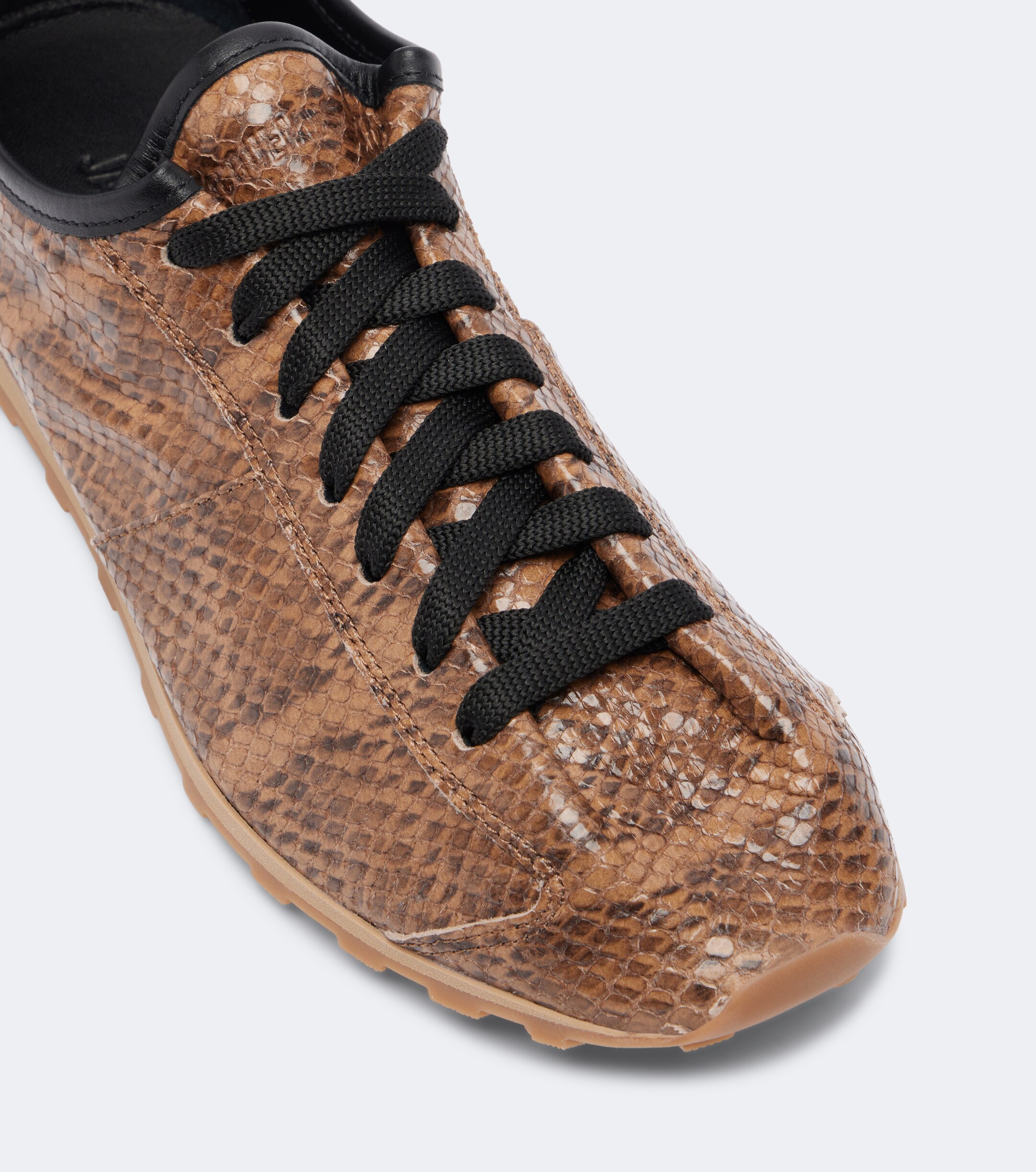 Jacquemus Jacquemus Tennis snake-effect leather sneakers
