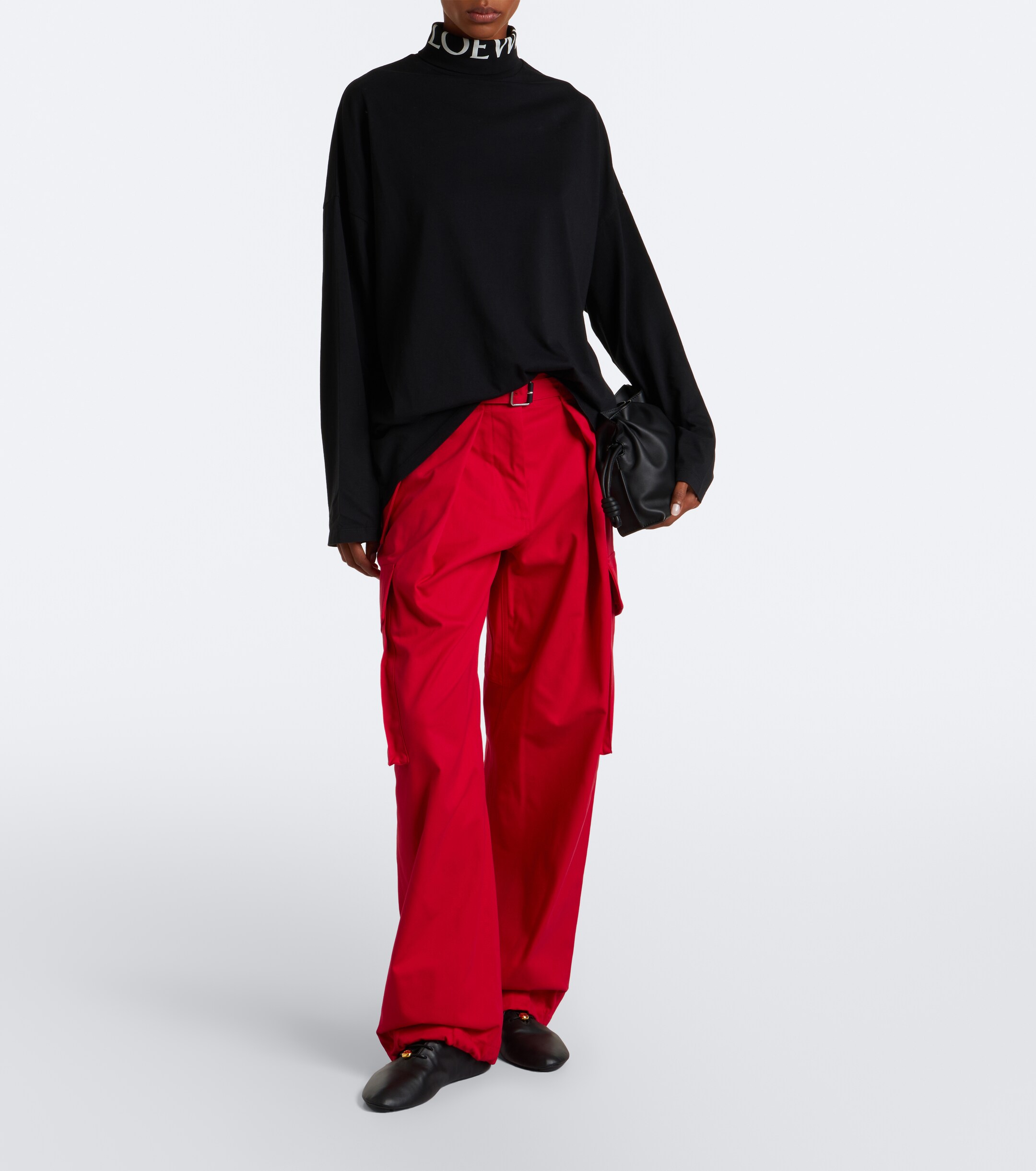 Loewe Flamenco Mini leather clutch