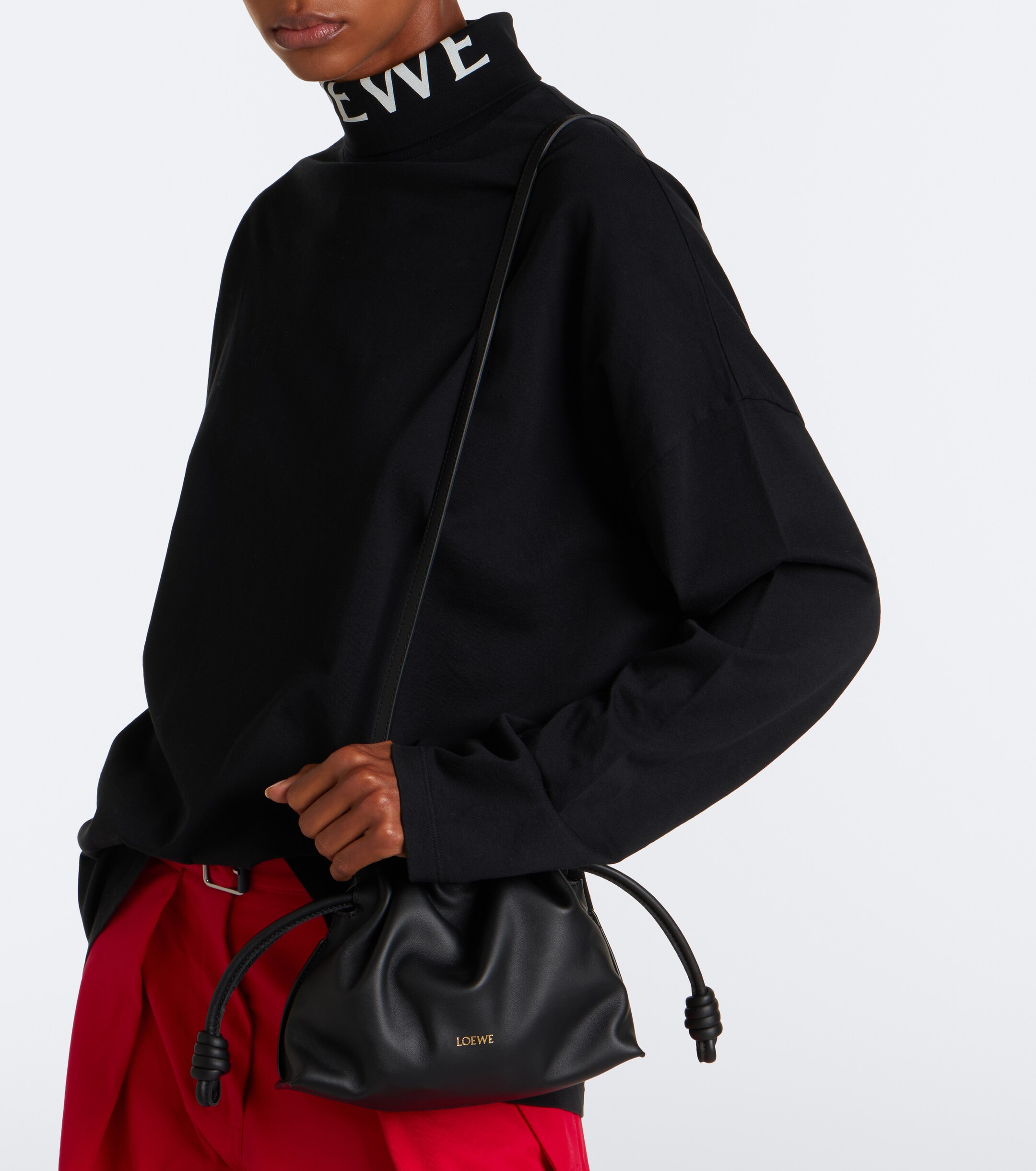 Loewe Flamenco Mini leather clutch