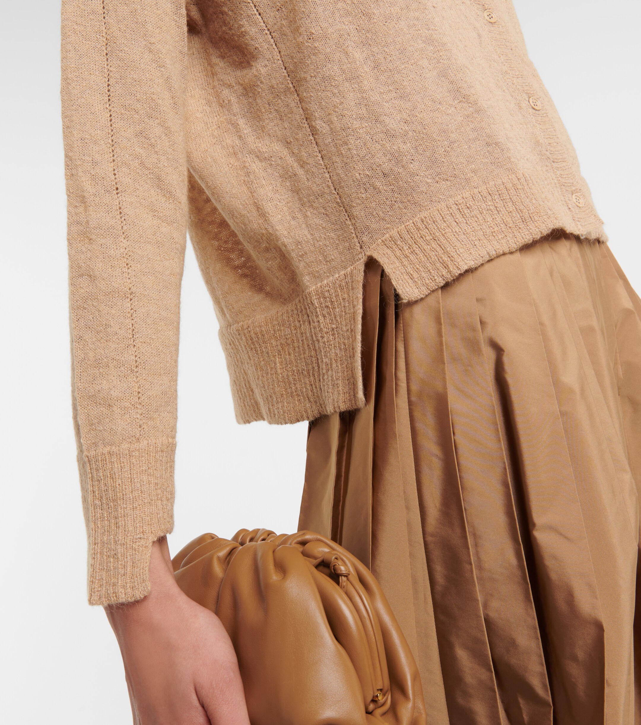 Max Mara Funghi cotton and mohair-blend cardigan