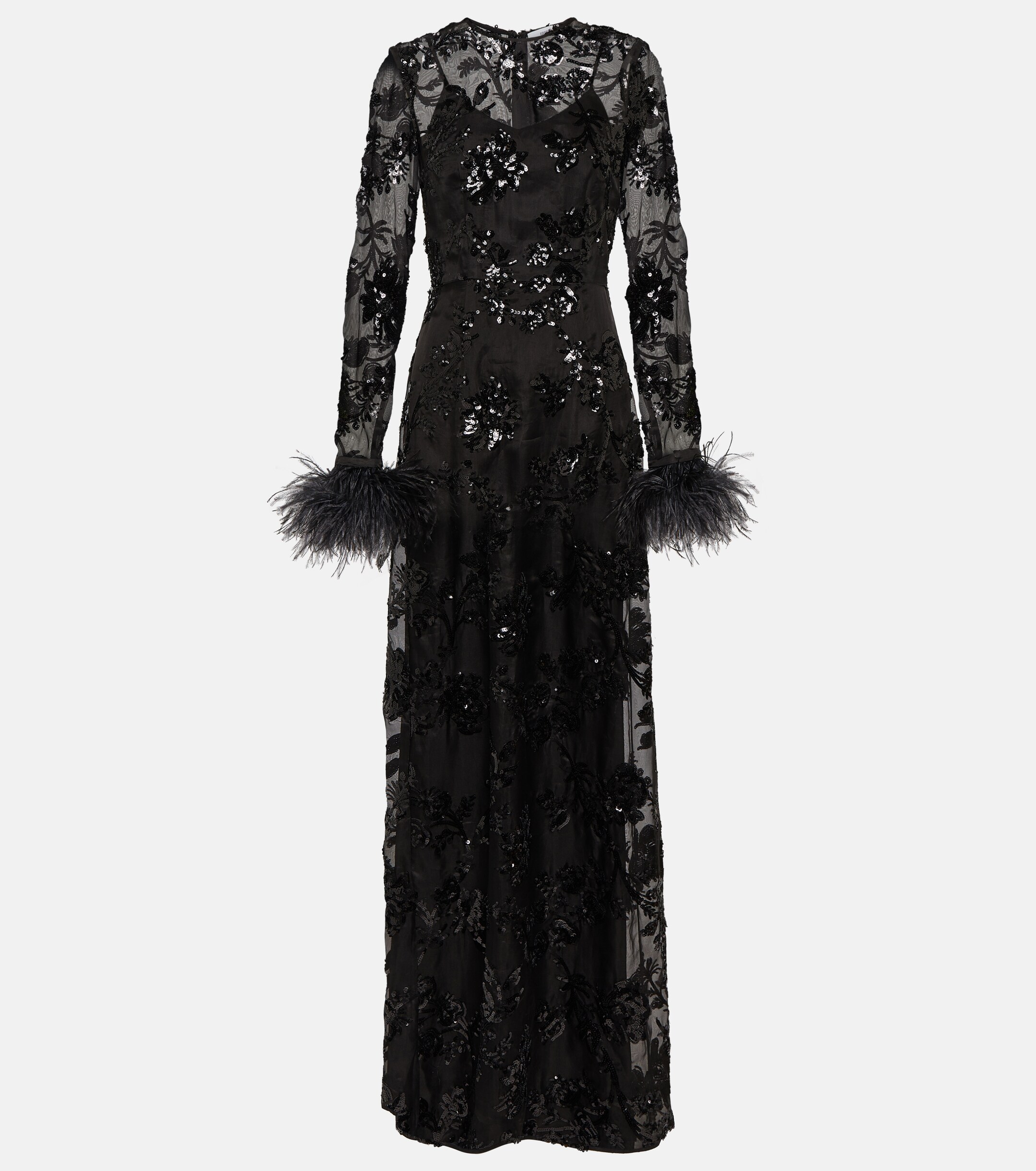 Erdem Malvina embellished silk gown