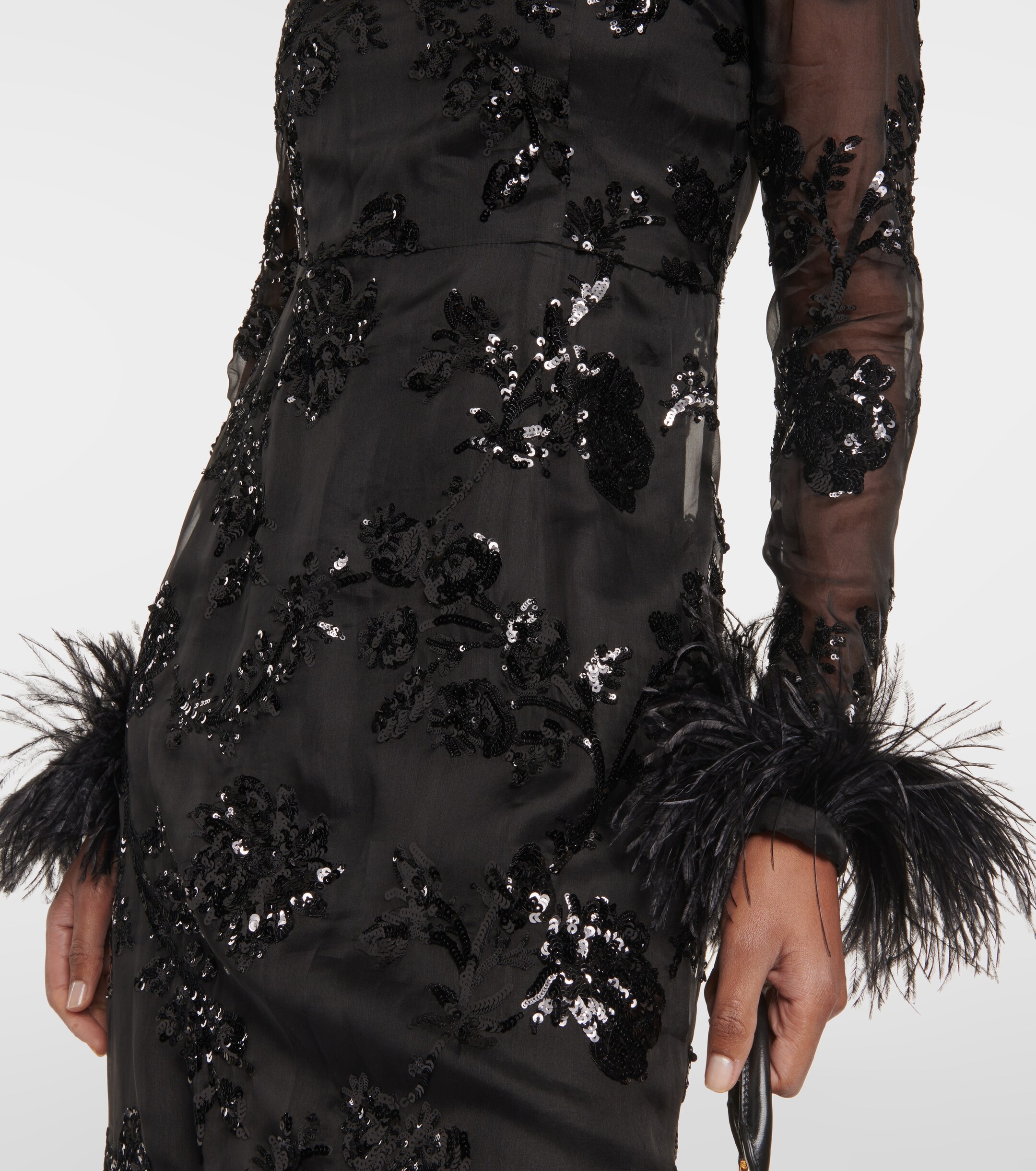 Erdem Malvina embellished silk gown