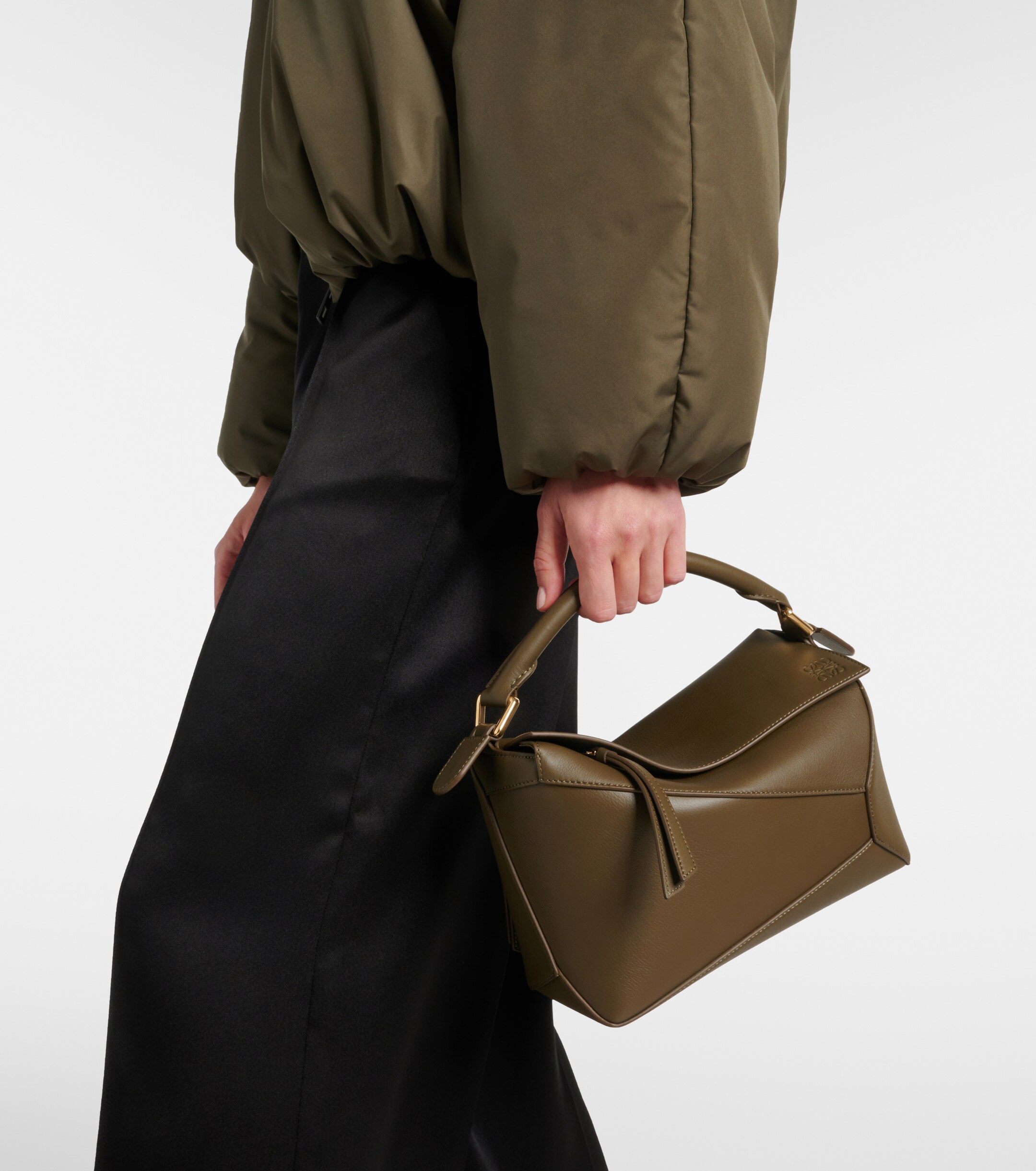 Loewe Puzzle Edge Small leather top-handle bag