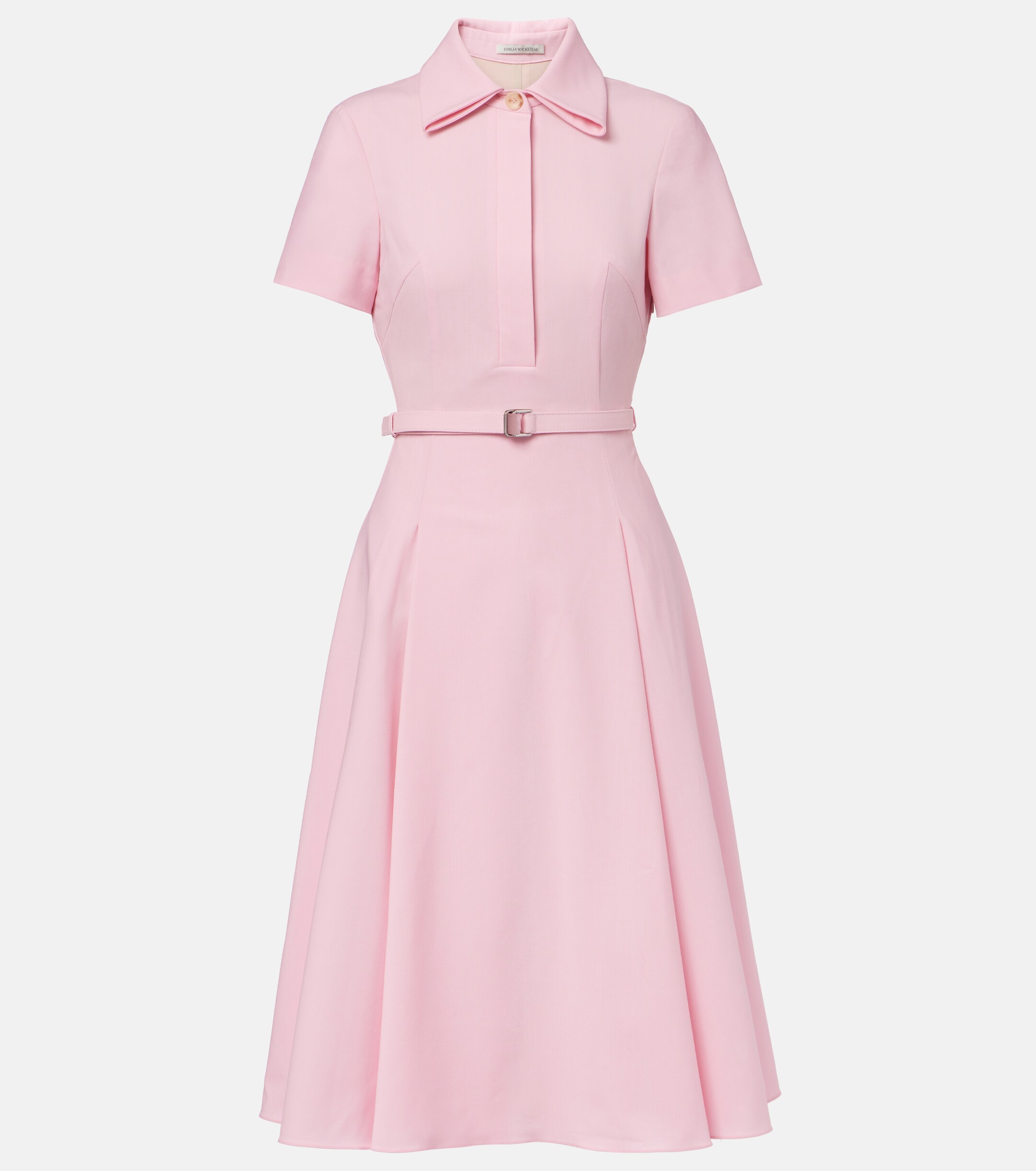 Emilia Wickstead Iwona belted shirt dress thumbnail
