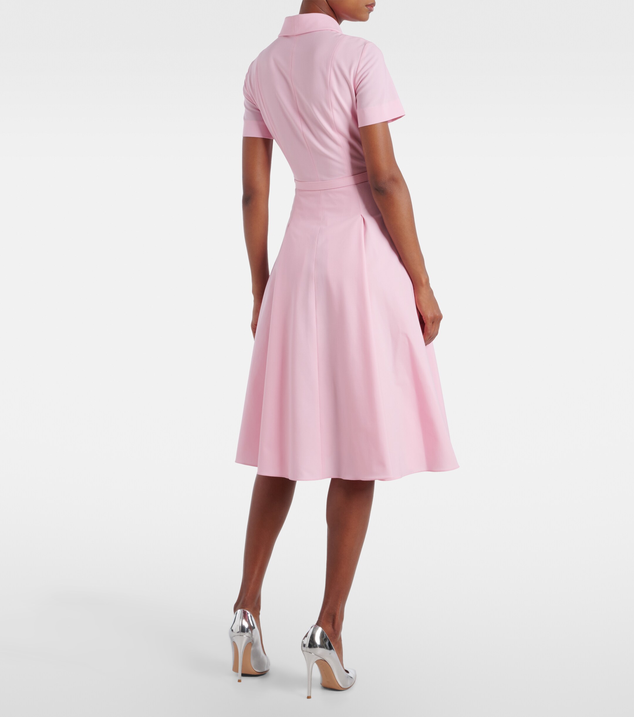 Emilia Wickstead Iwona belted shirt dress thumbnail