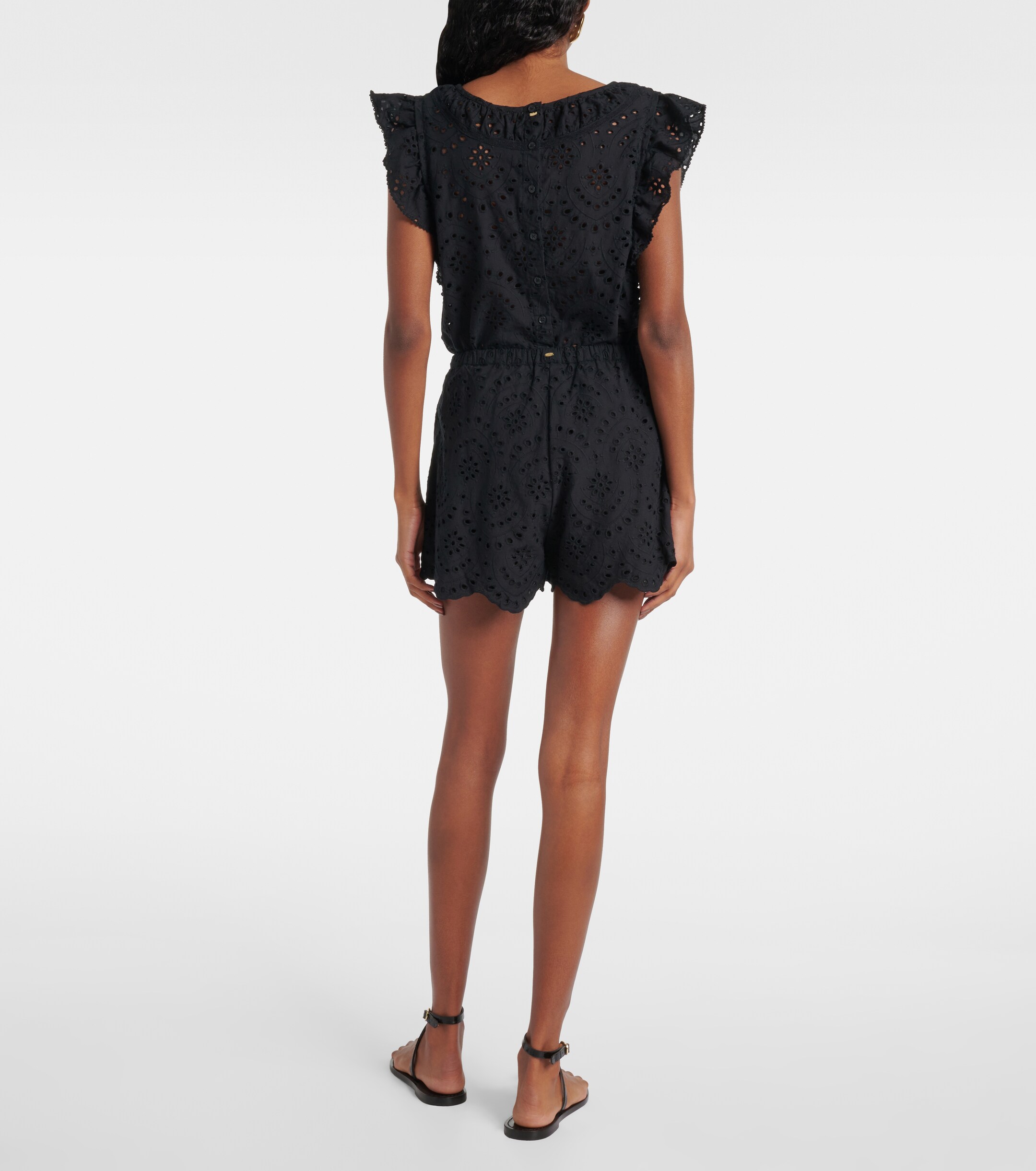 Poupette St Barth Cruse broderie anglaise cotton shorts thumbnail