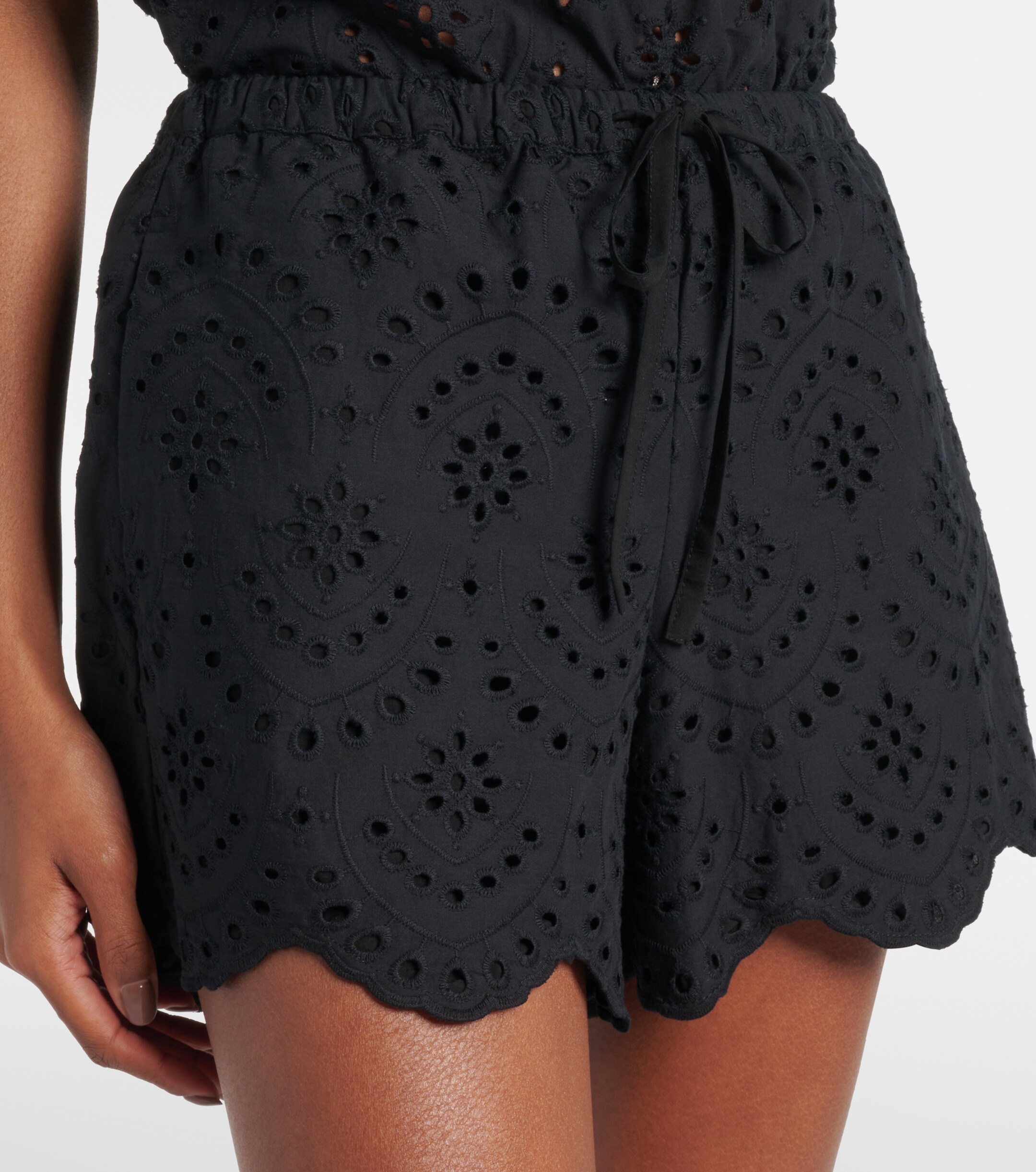 Poupette St Barth Cruse broderie anglaise cotton shorts thumbnail
