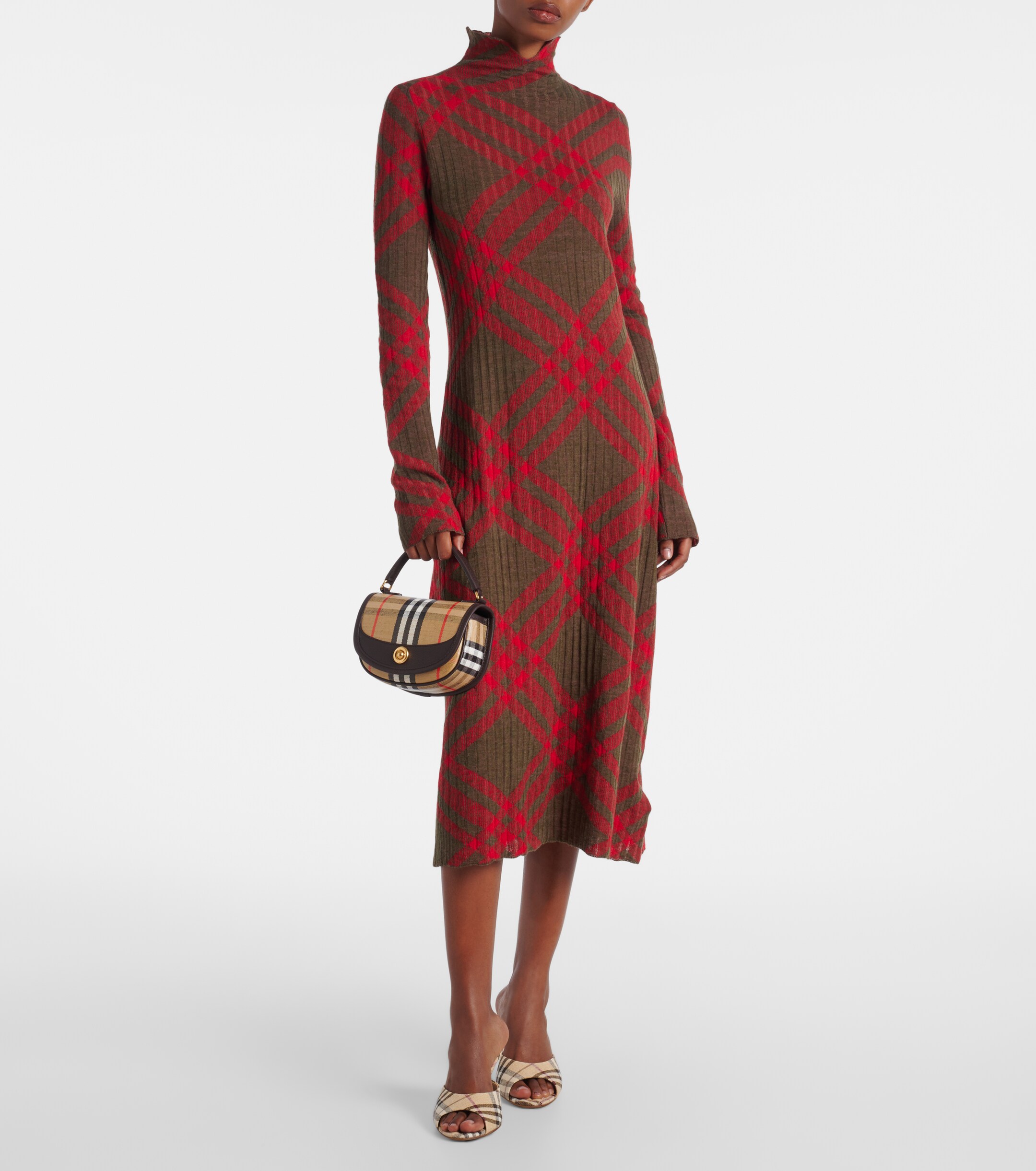 Burberry Highlands Mini jacquard shoulder bag