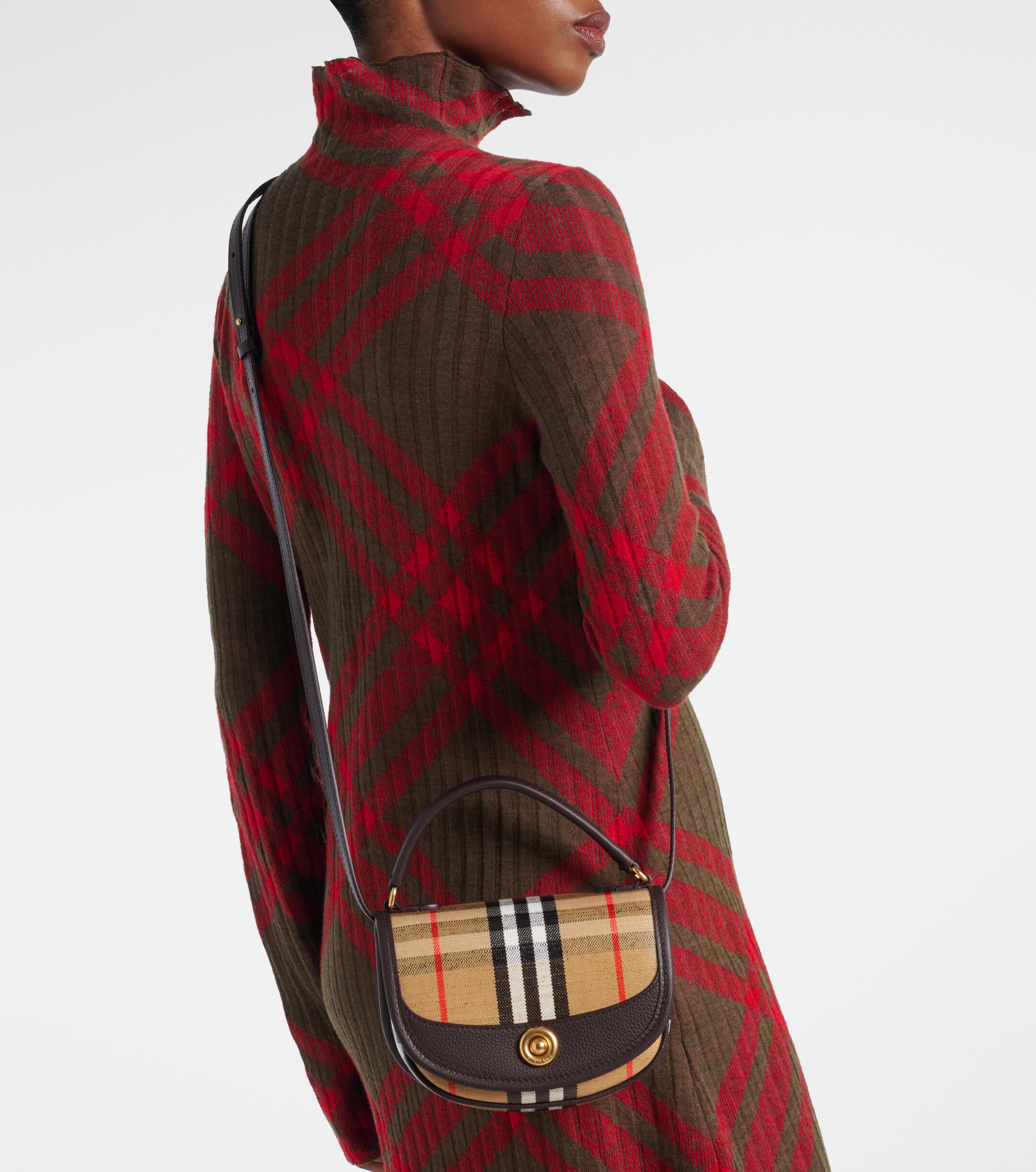 Burberry Highlands Mini jacquard shoulder bag