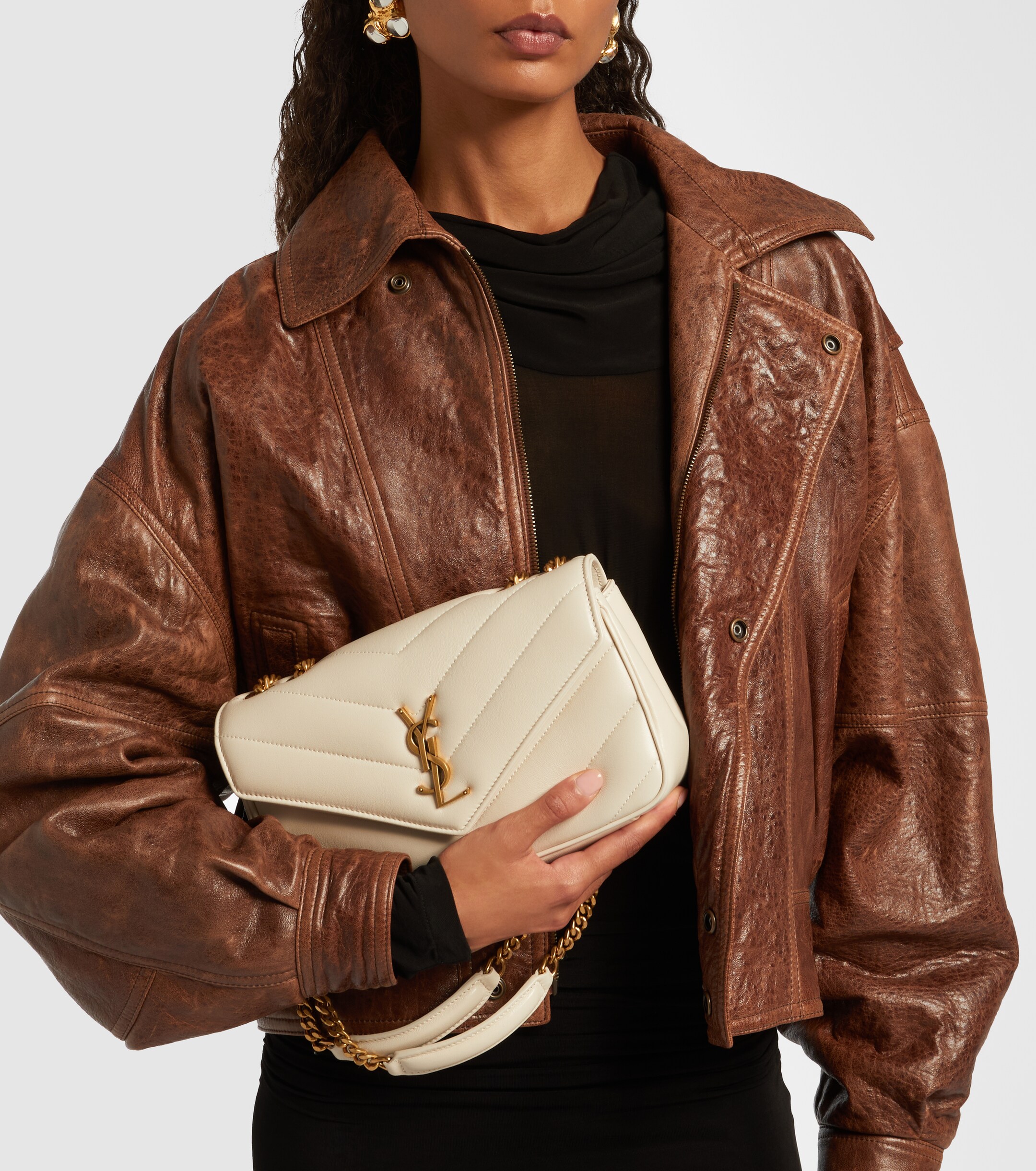 Saint Laurent Loulou Small leather shoulder bag
