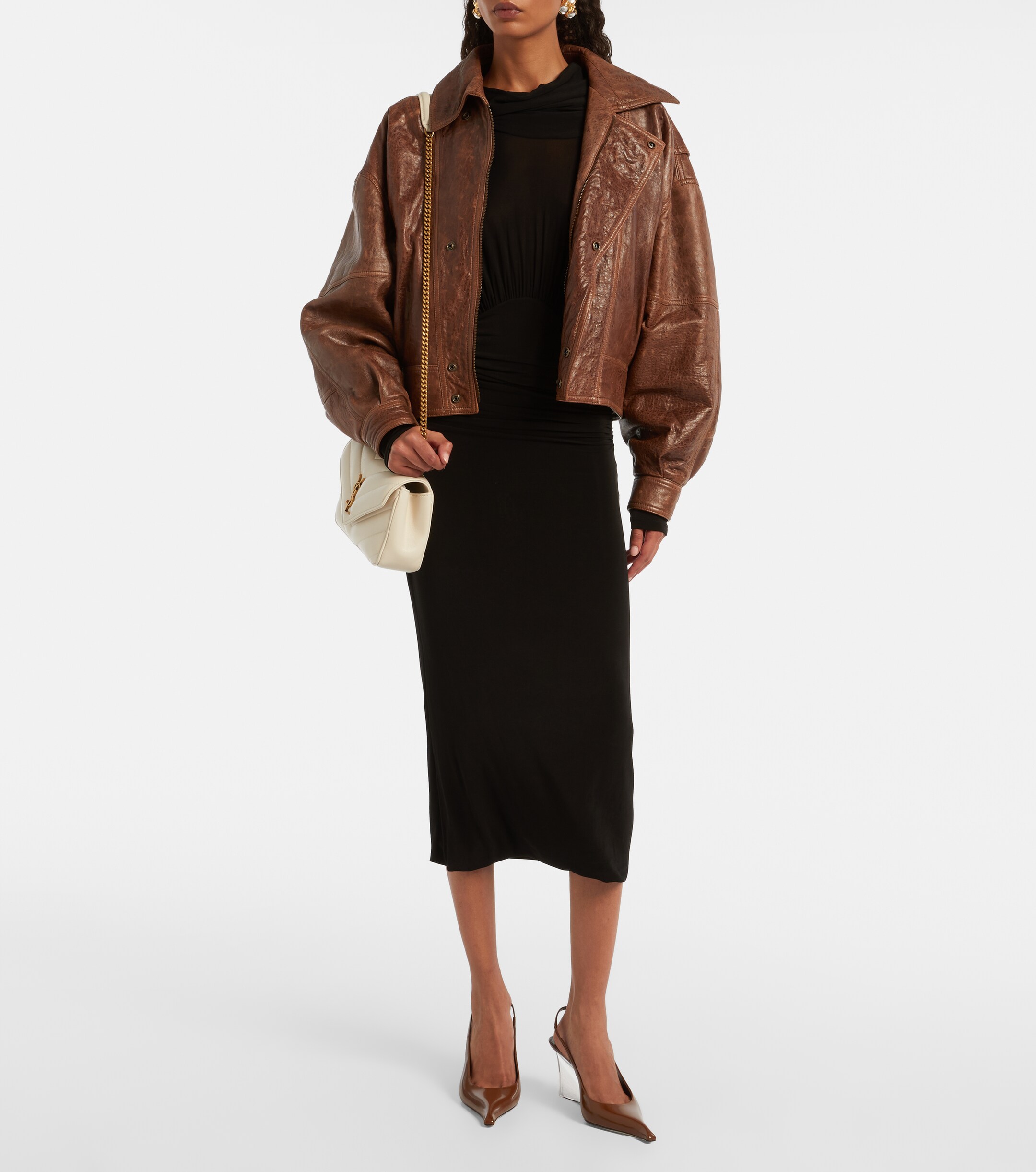 Saint Laurent Loulou Small leather shoulder bag