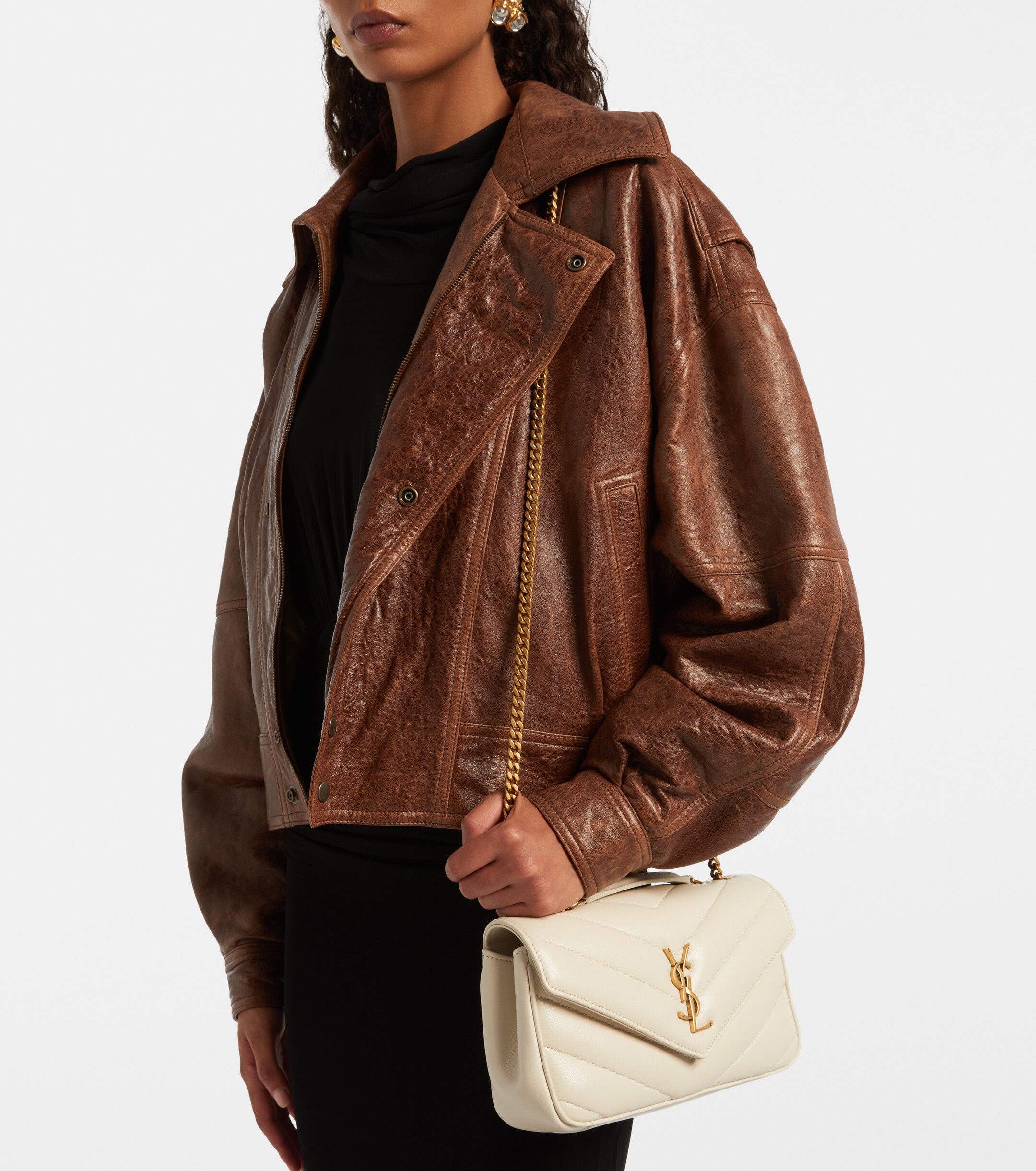 Saint Laurent Loulou Small leather shoulder bag