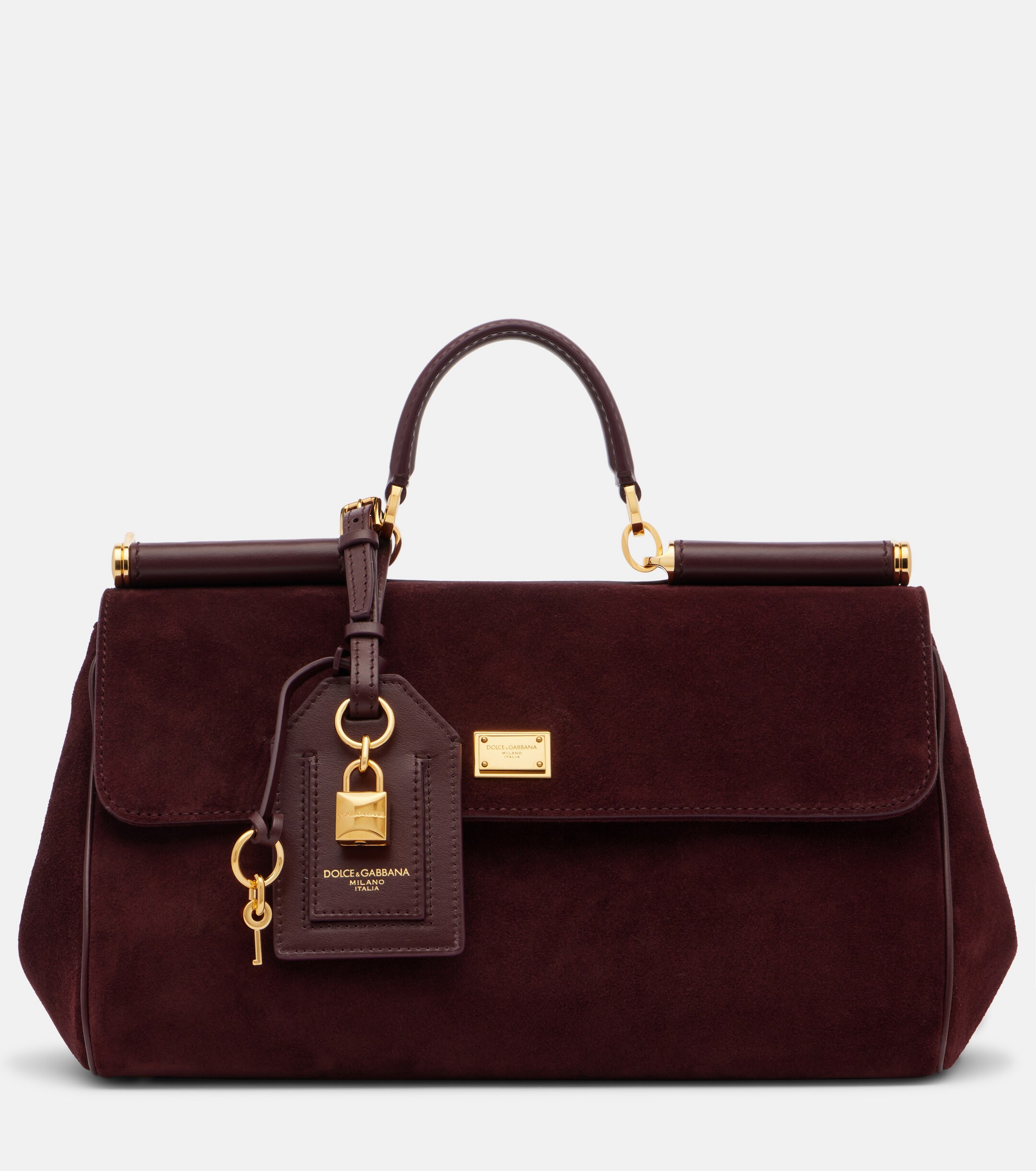 Dolce&Gabbana Sicily Medium suede top-handle bag