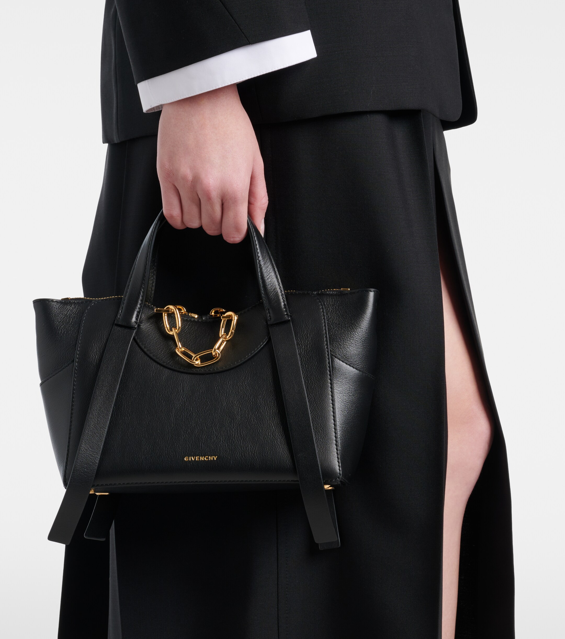 Givenchy The Snatch Small leather tote bag