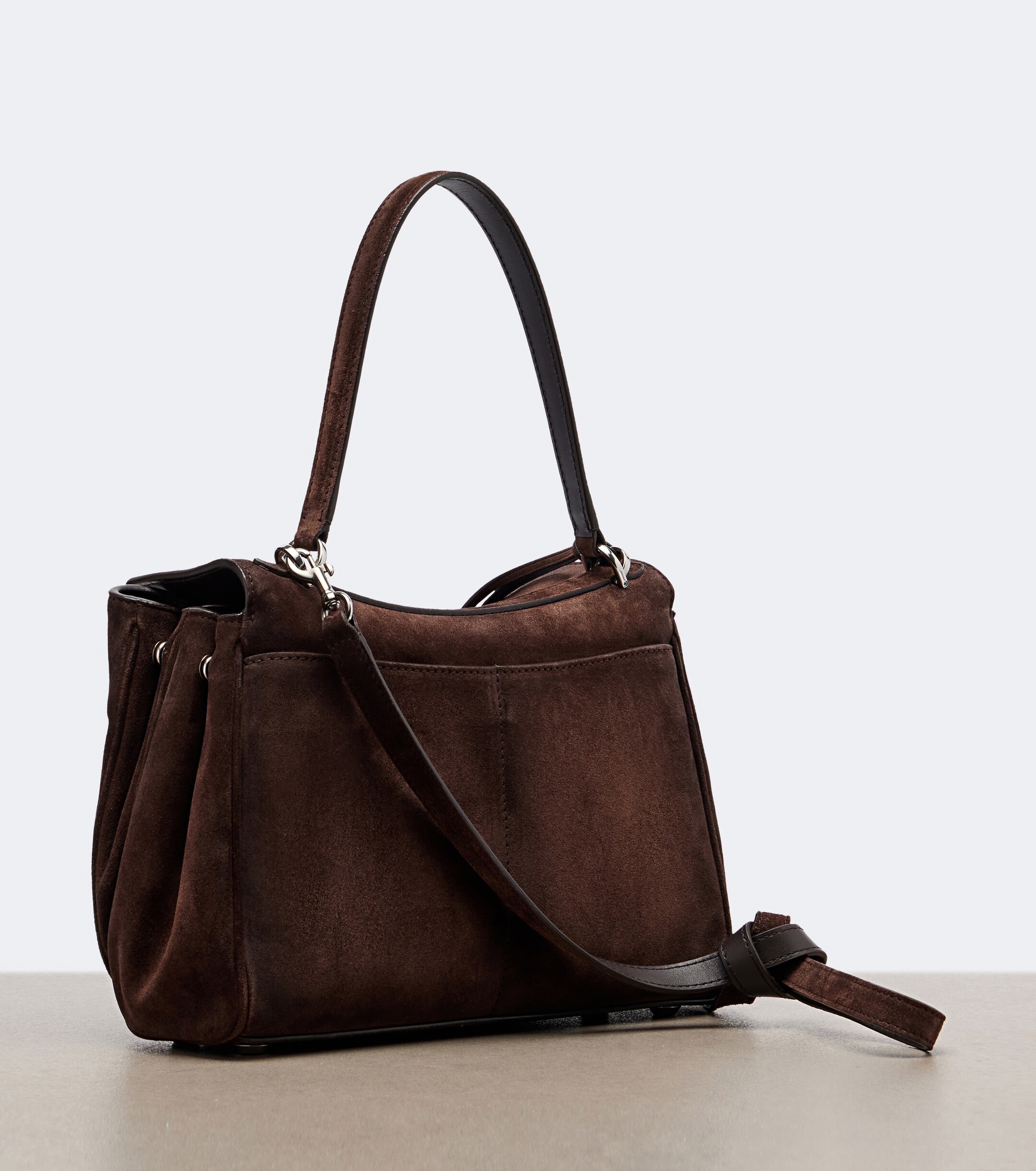Balenciaga Rodeo Small suede top-handle bag
