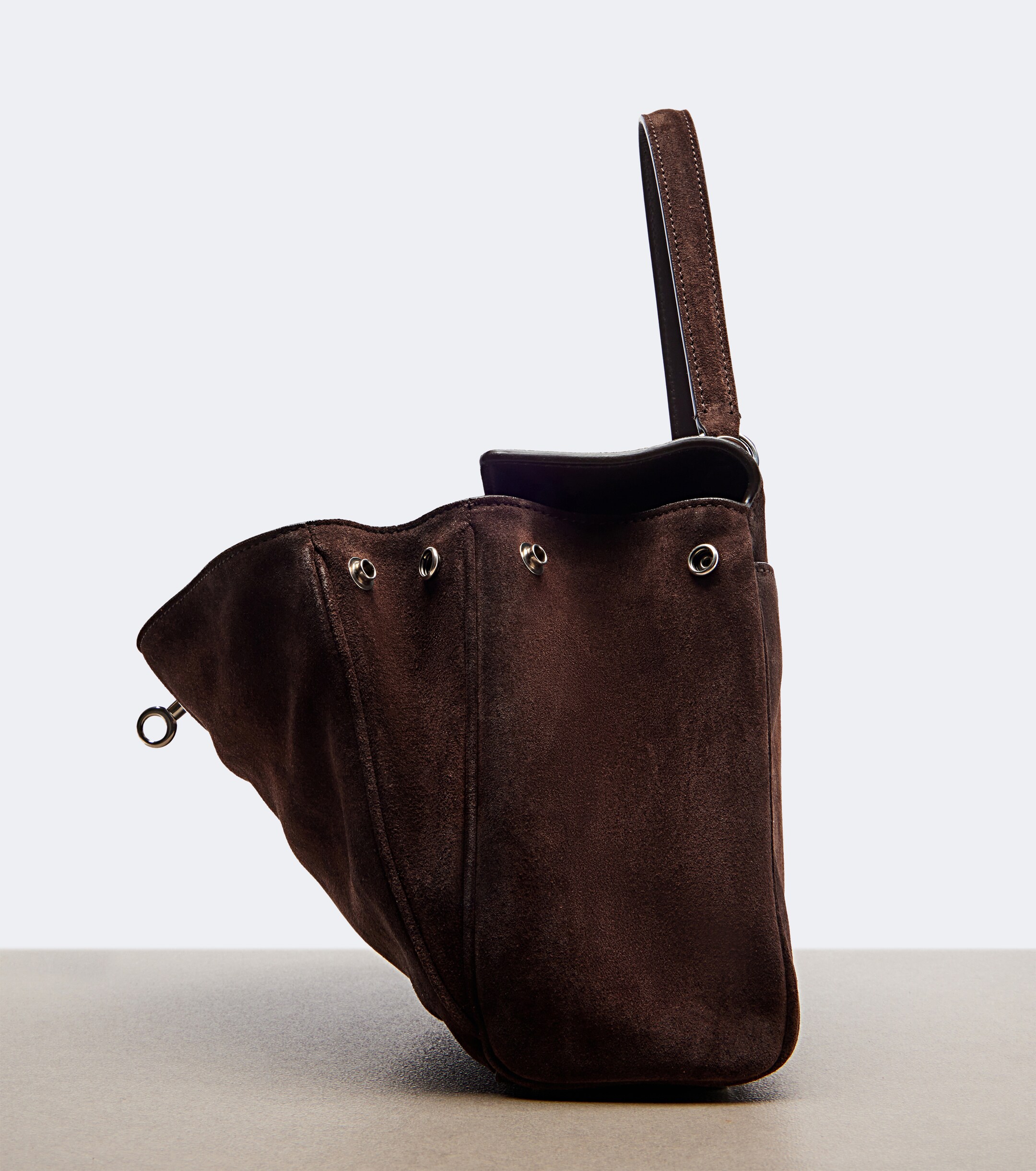 Balenciaga Rodeo Small suede top-handle bag