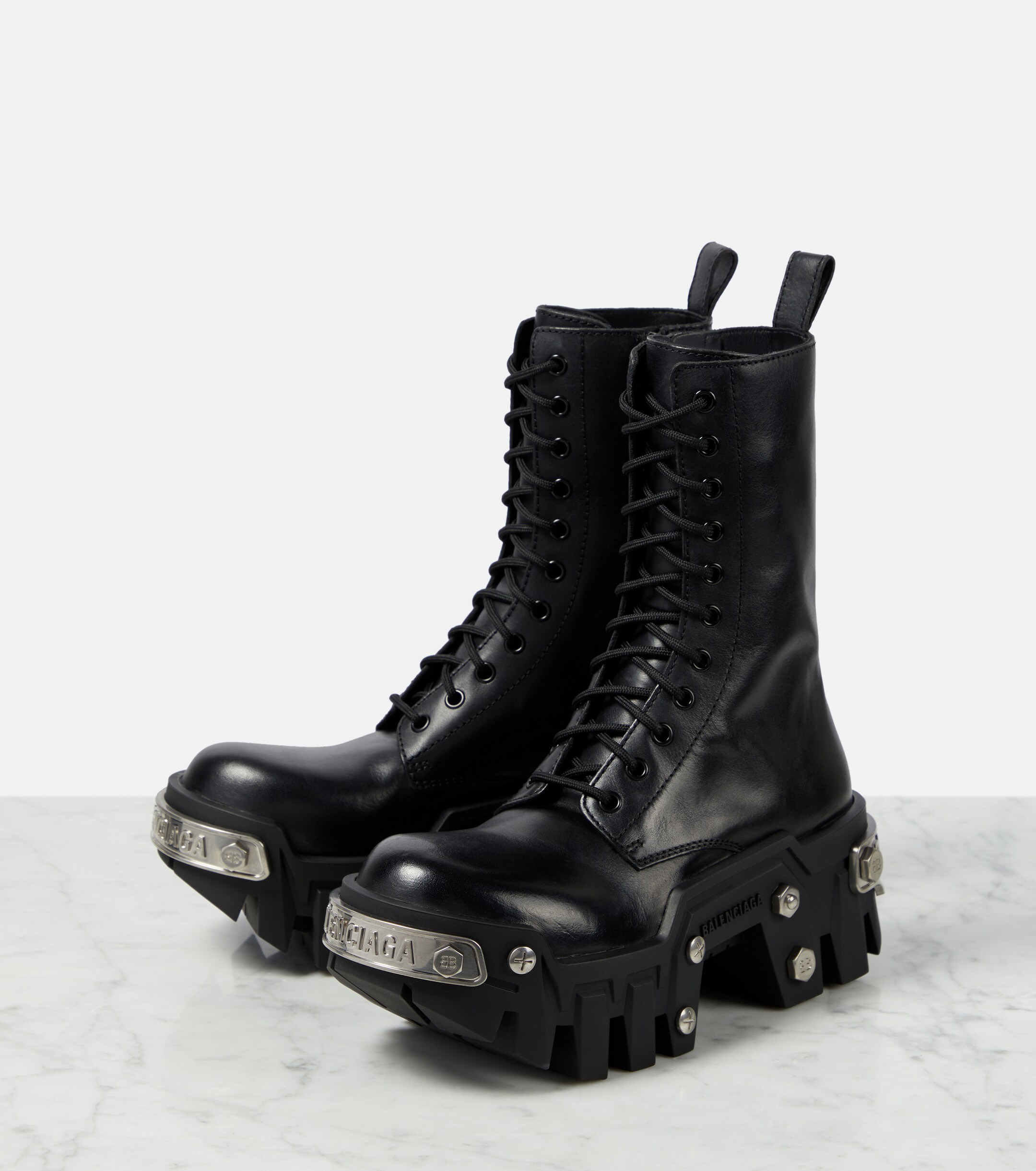 Balenciaga Bulldozer leather ankle boots thumbnail