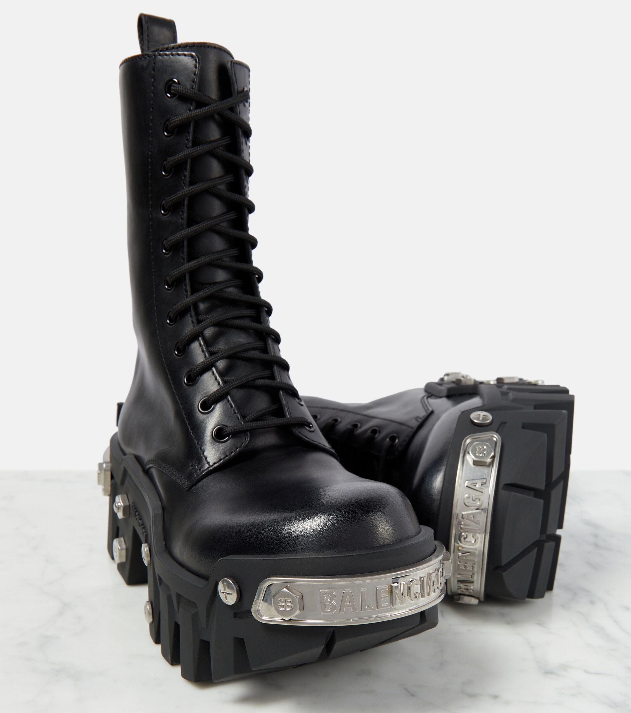 Balenciaga Bulldozer leather ankle boots thumbnail