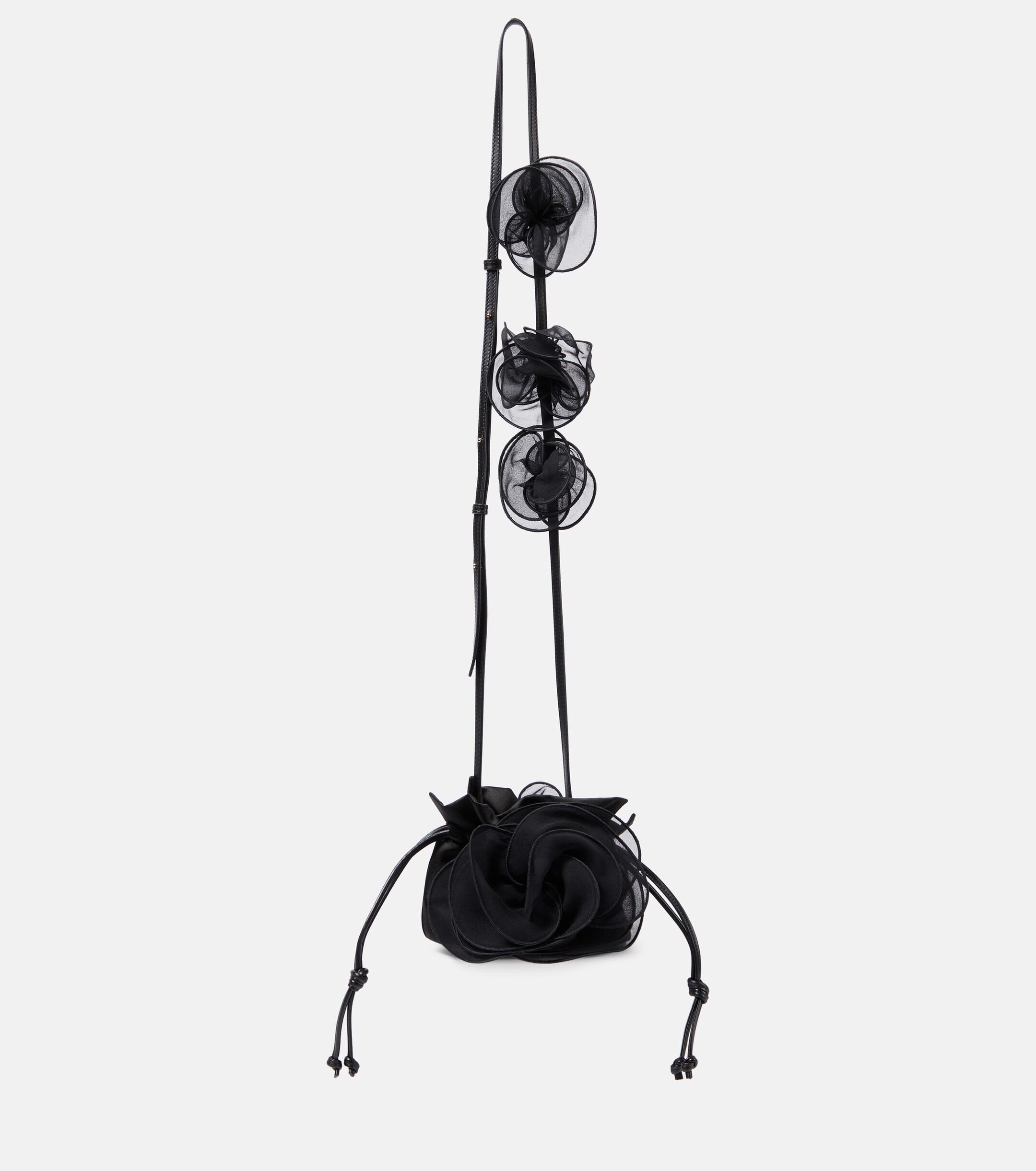 Magda Butrym Magda Small floral-appliqué silk bucket bag