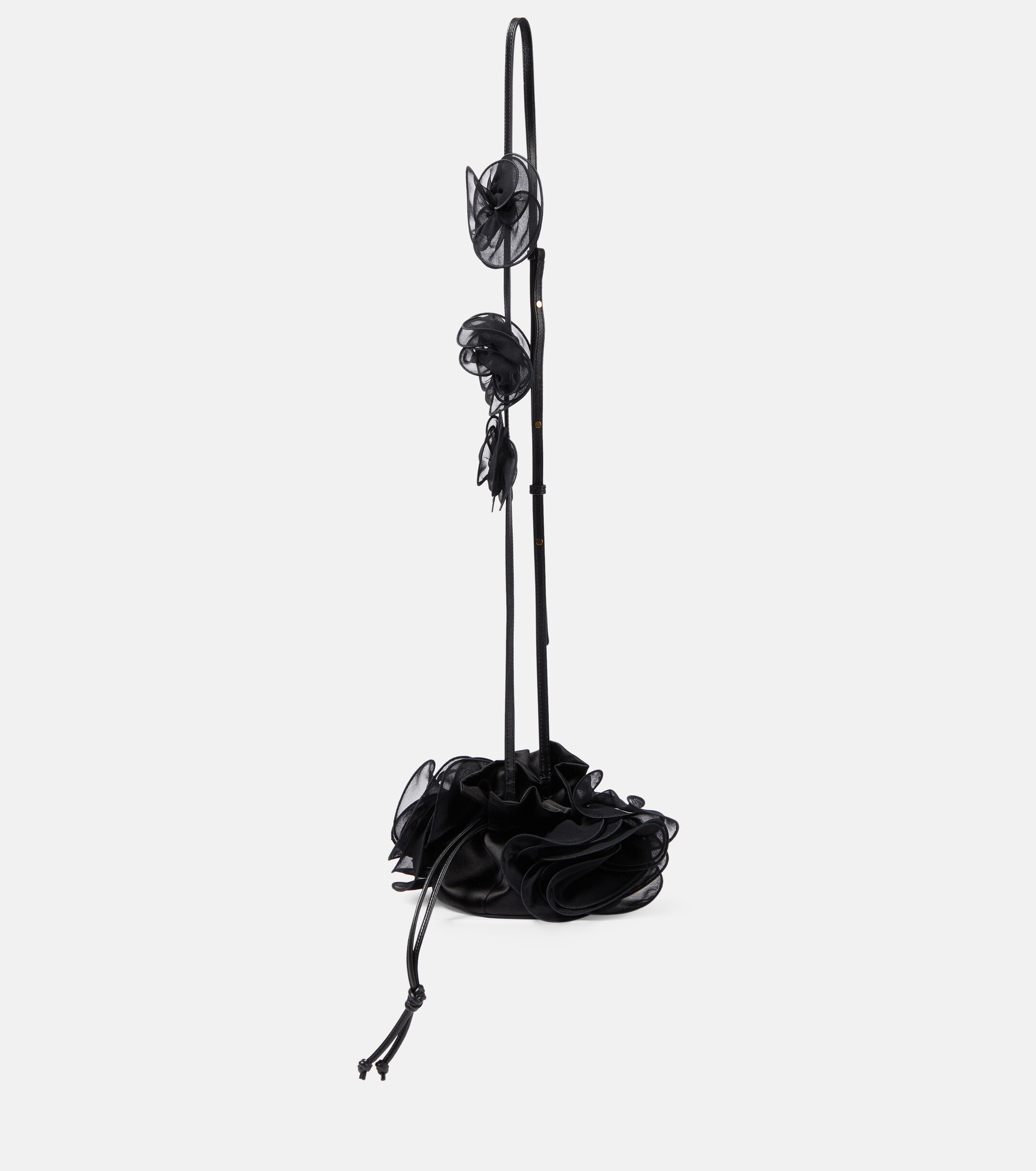 Magda Butrym Magda Small floral-appliqué silk bucket bag