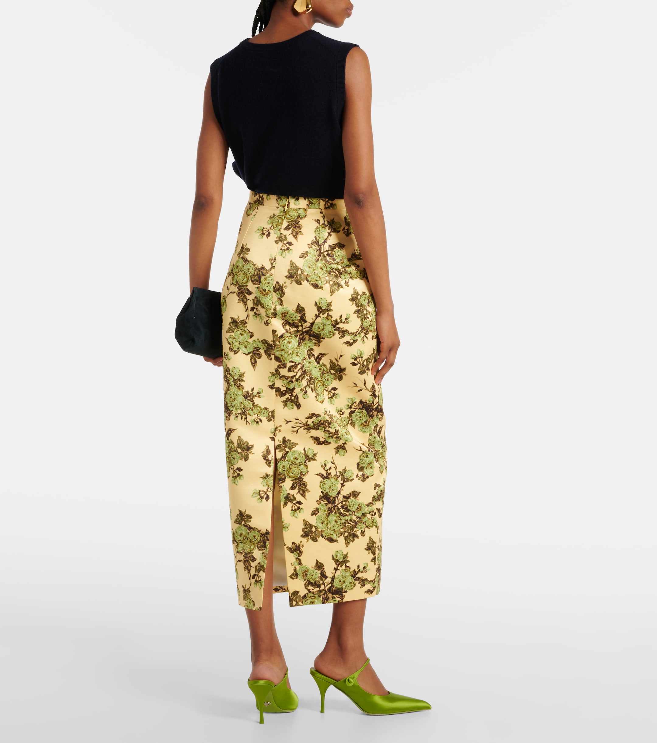 Emilia Wickstead Lorelei floral pencil skirt