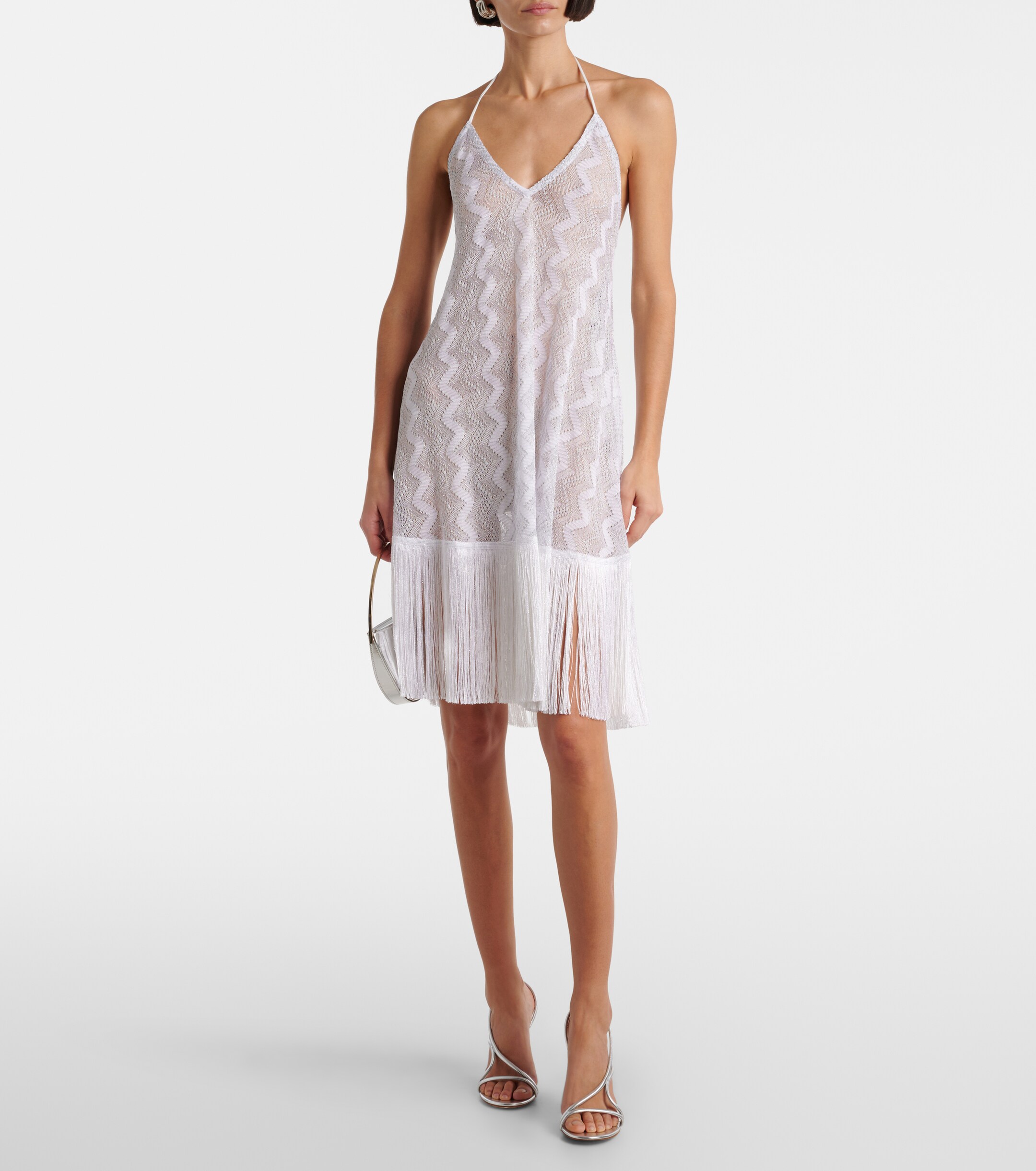 Missoni - Zigzag fringed lam beach dress | Plush