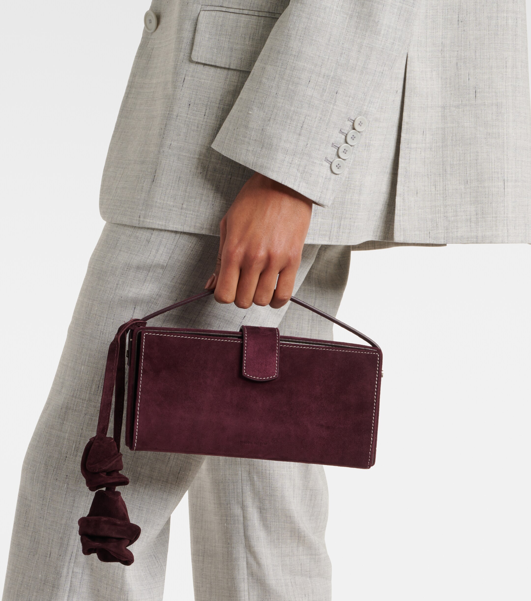 Magda Butrym Apolonia Small suede clutch