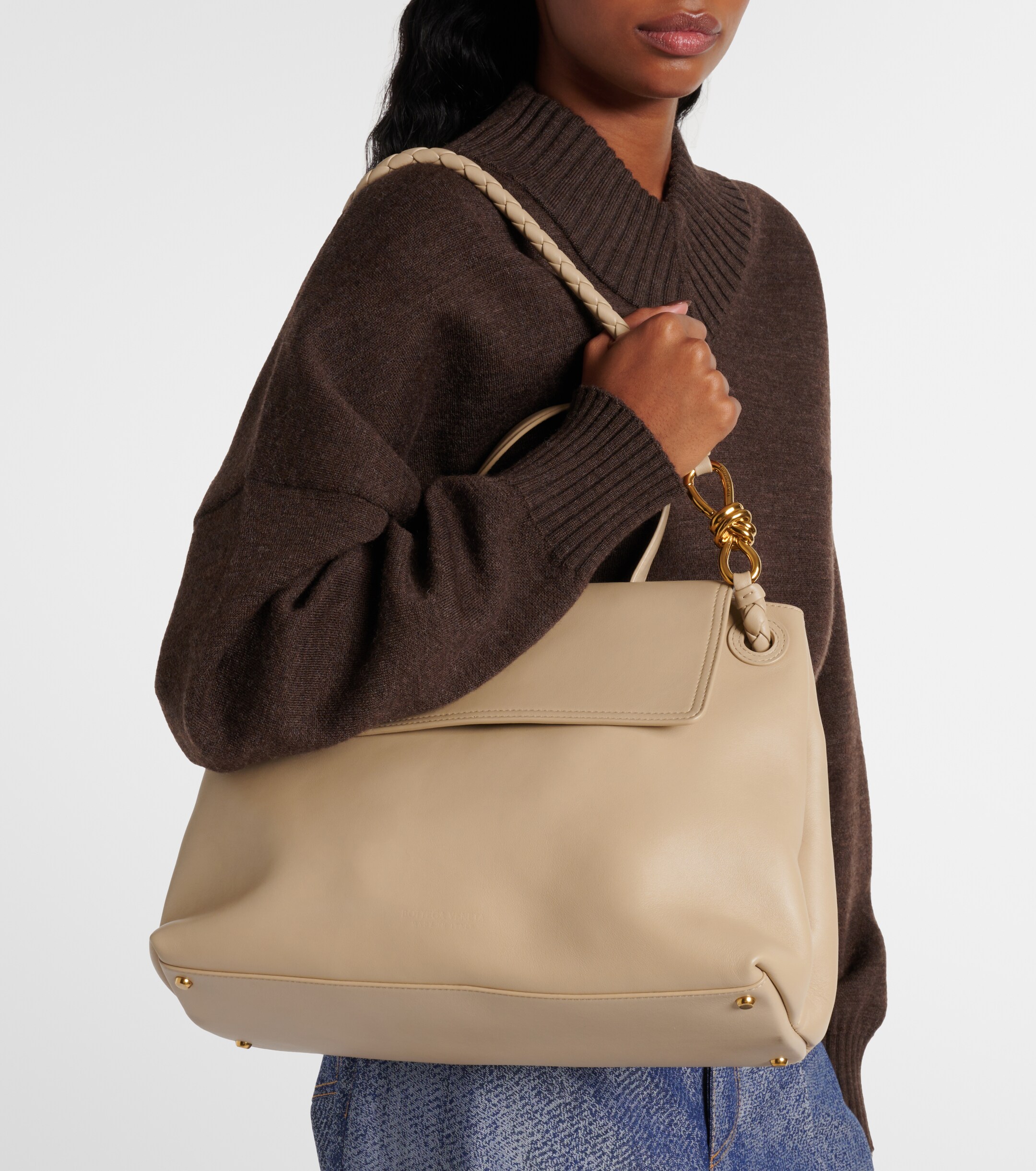 Bottega Veneta Ciao Ciao Knot Medium leather tote bag