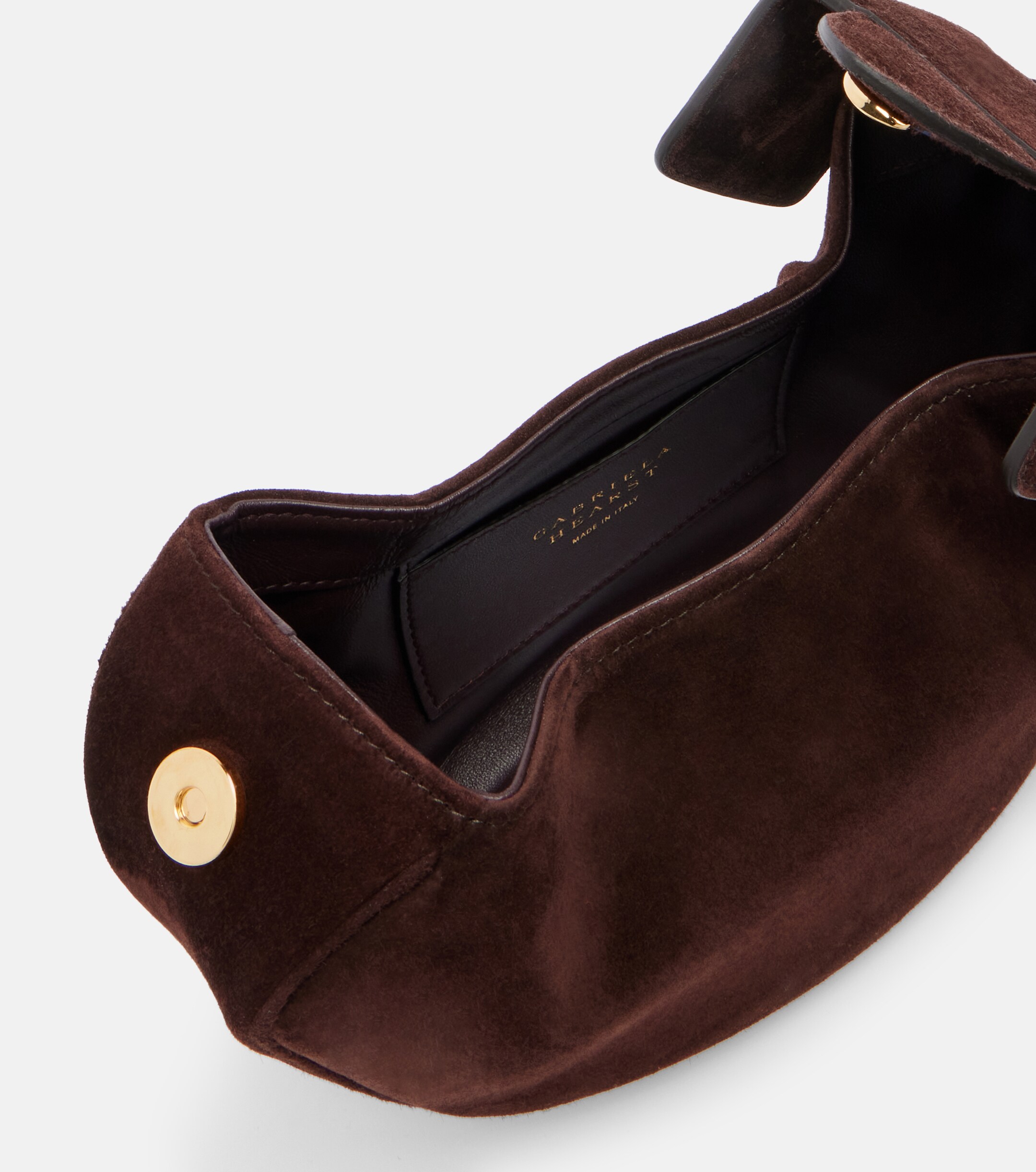 Gabriela Hearst Soft Demi suede clutch
