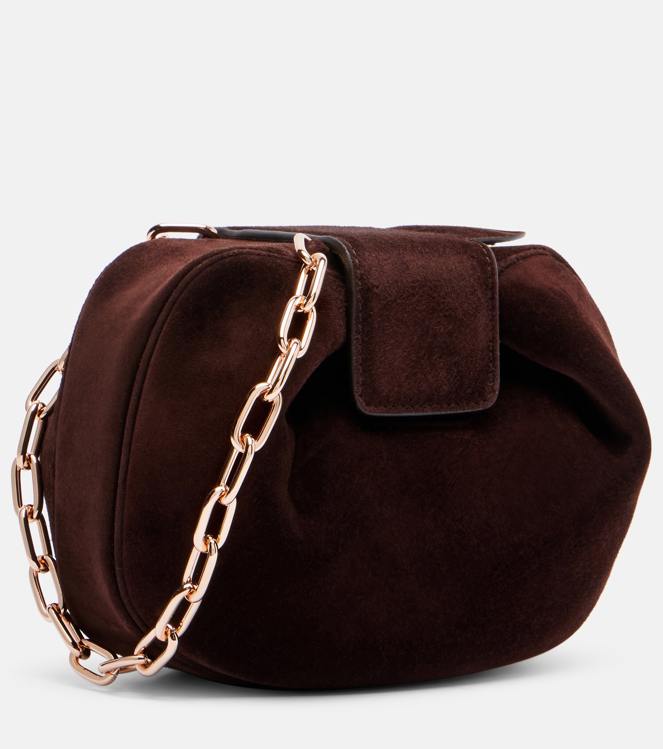 Gabriela Hearst Soft Demi suede clutch