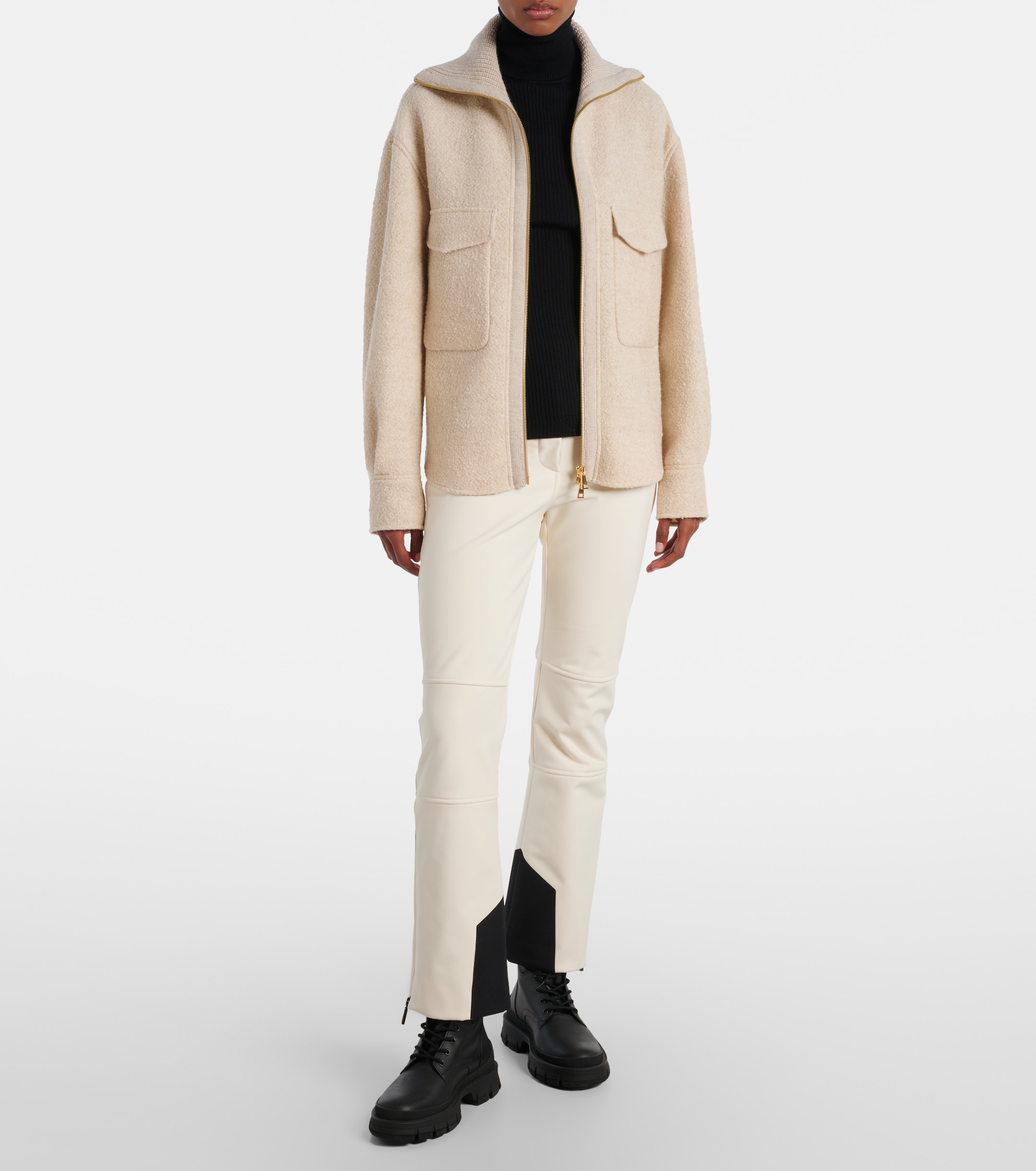 MONCLER GRENOBLE Wool-blend turtleneck sweater