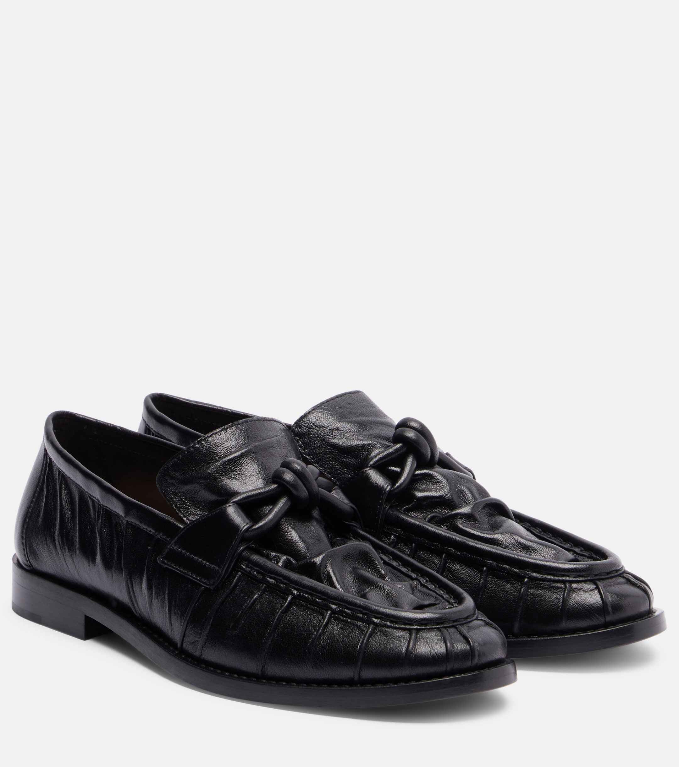Bottega Veneta Astaire Knot leather loafers Plush