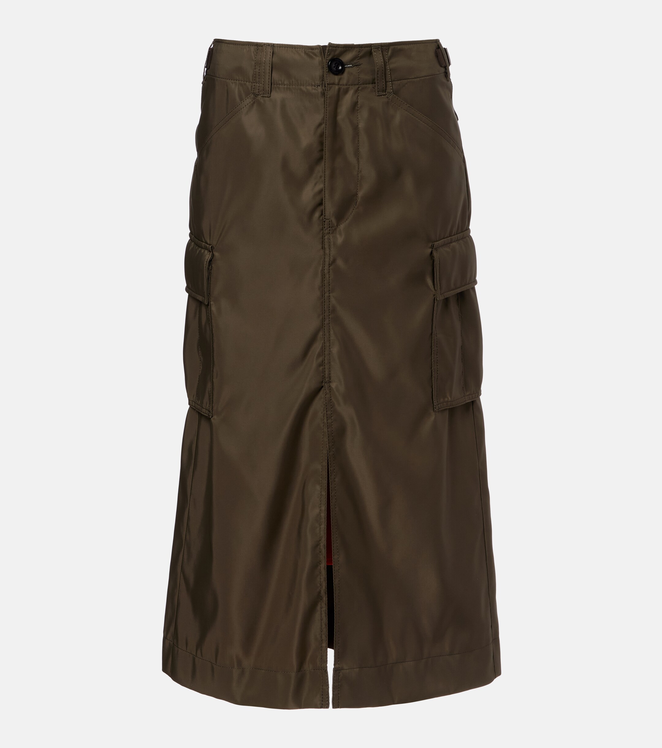 Sacai - Pleated midi skirt | Plush