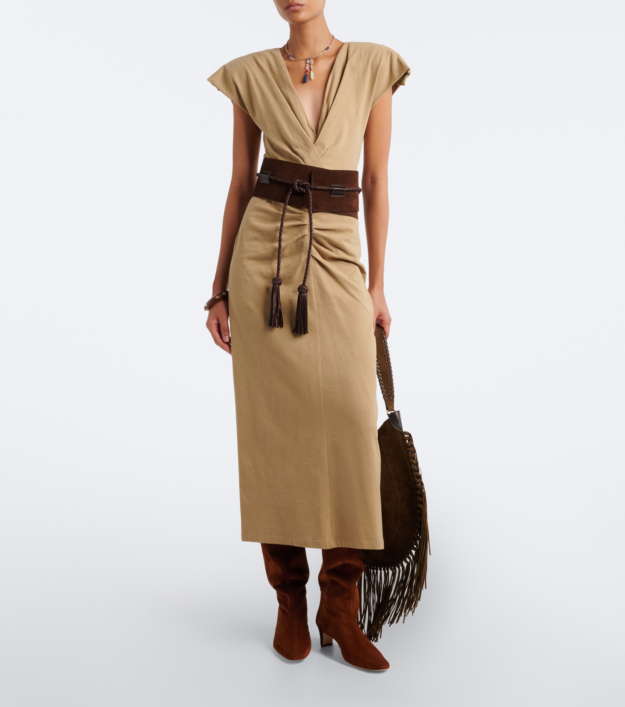 Staud Staud Wally suede knee-high boots