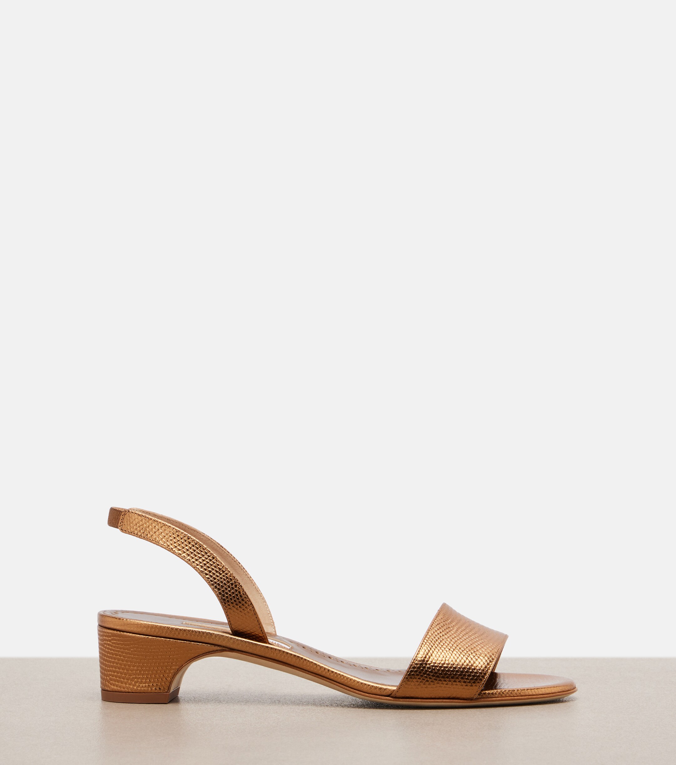 MANOLO BLAHNIK Manolo Blahnik Patopia leather slingback sandals