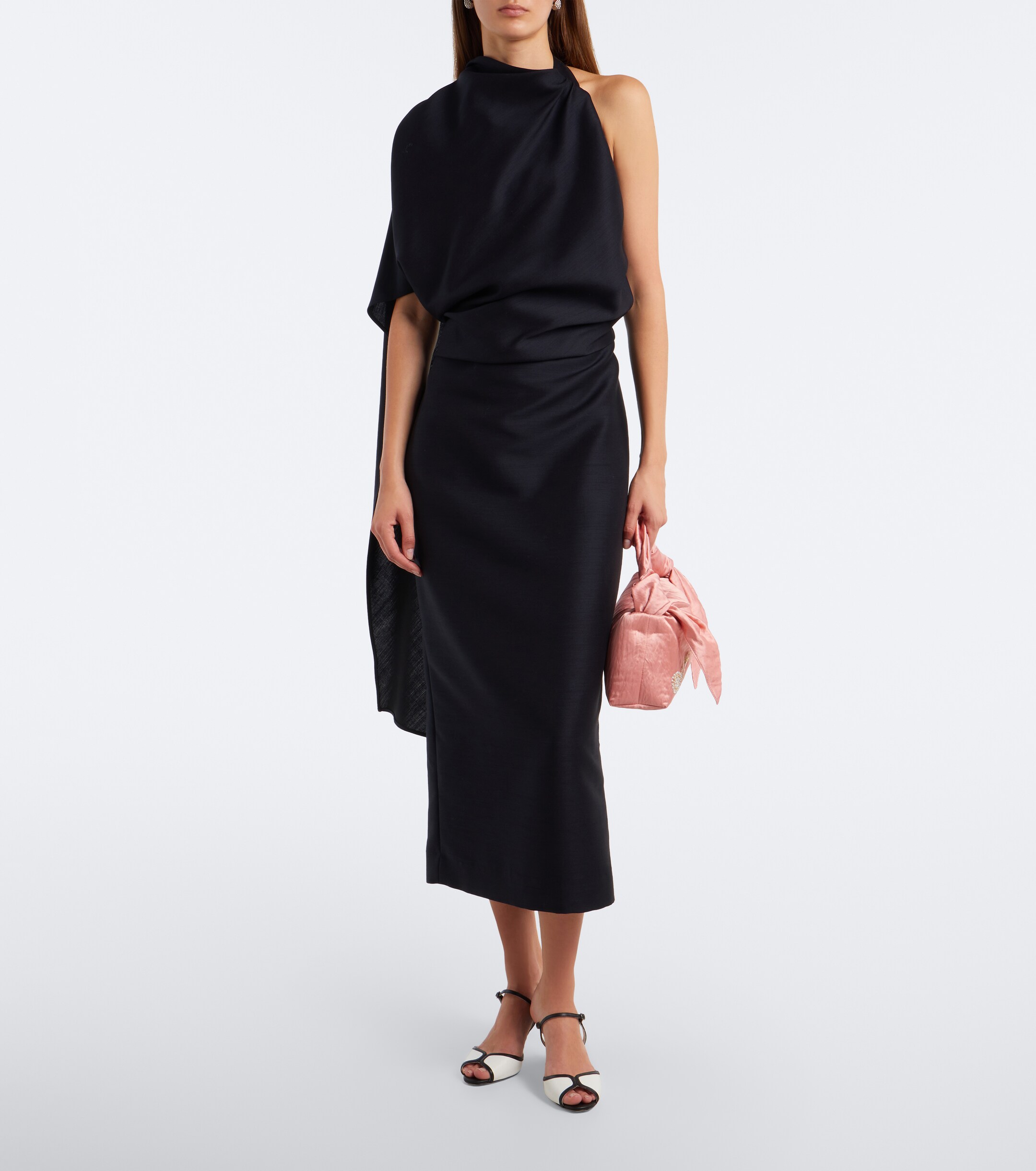 Erdem Erdem Bloom E/W satin top-handle bag