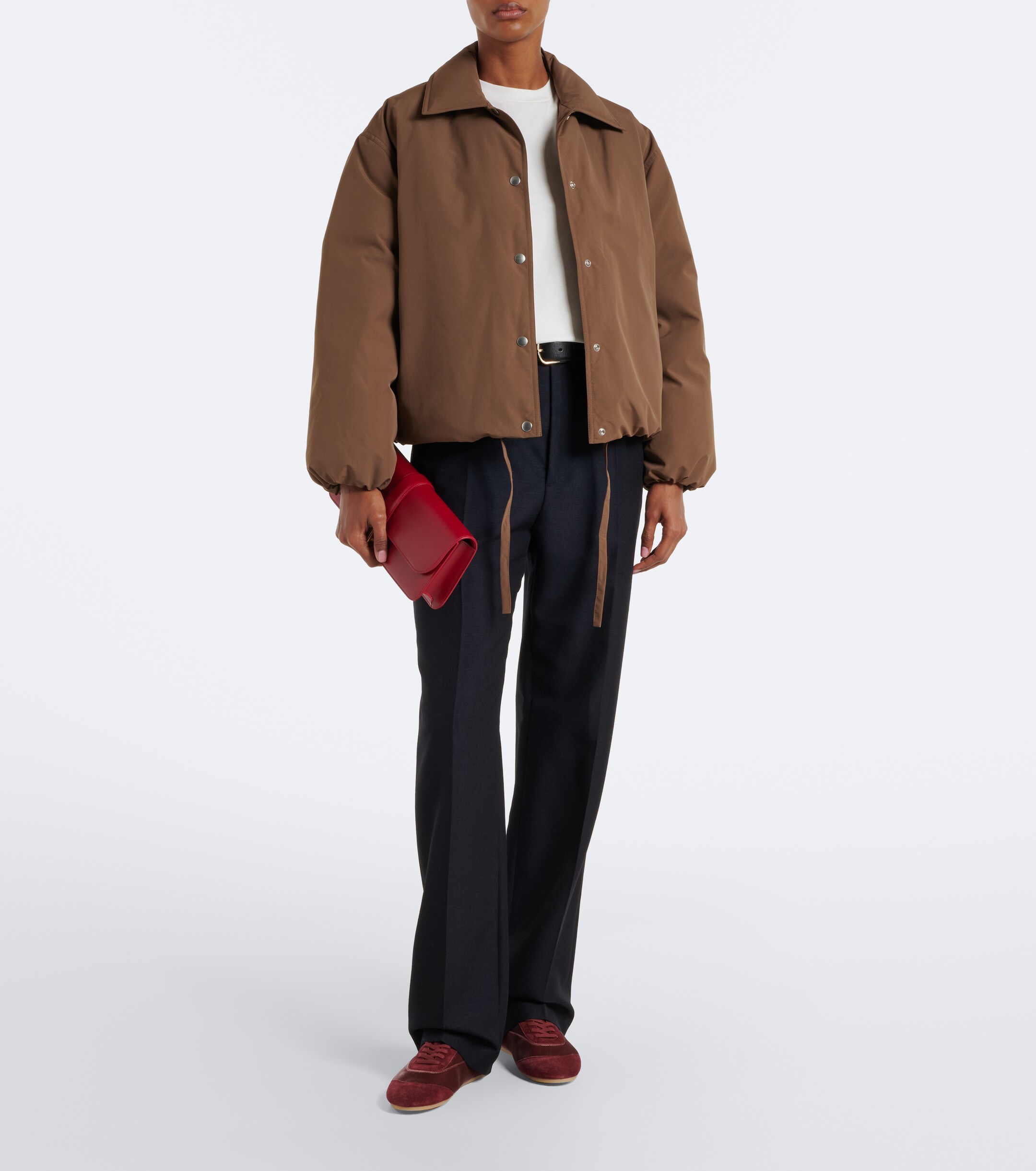 Jil Sander Jil Sander Etage suede-trimmed velvet sneakers
