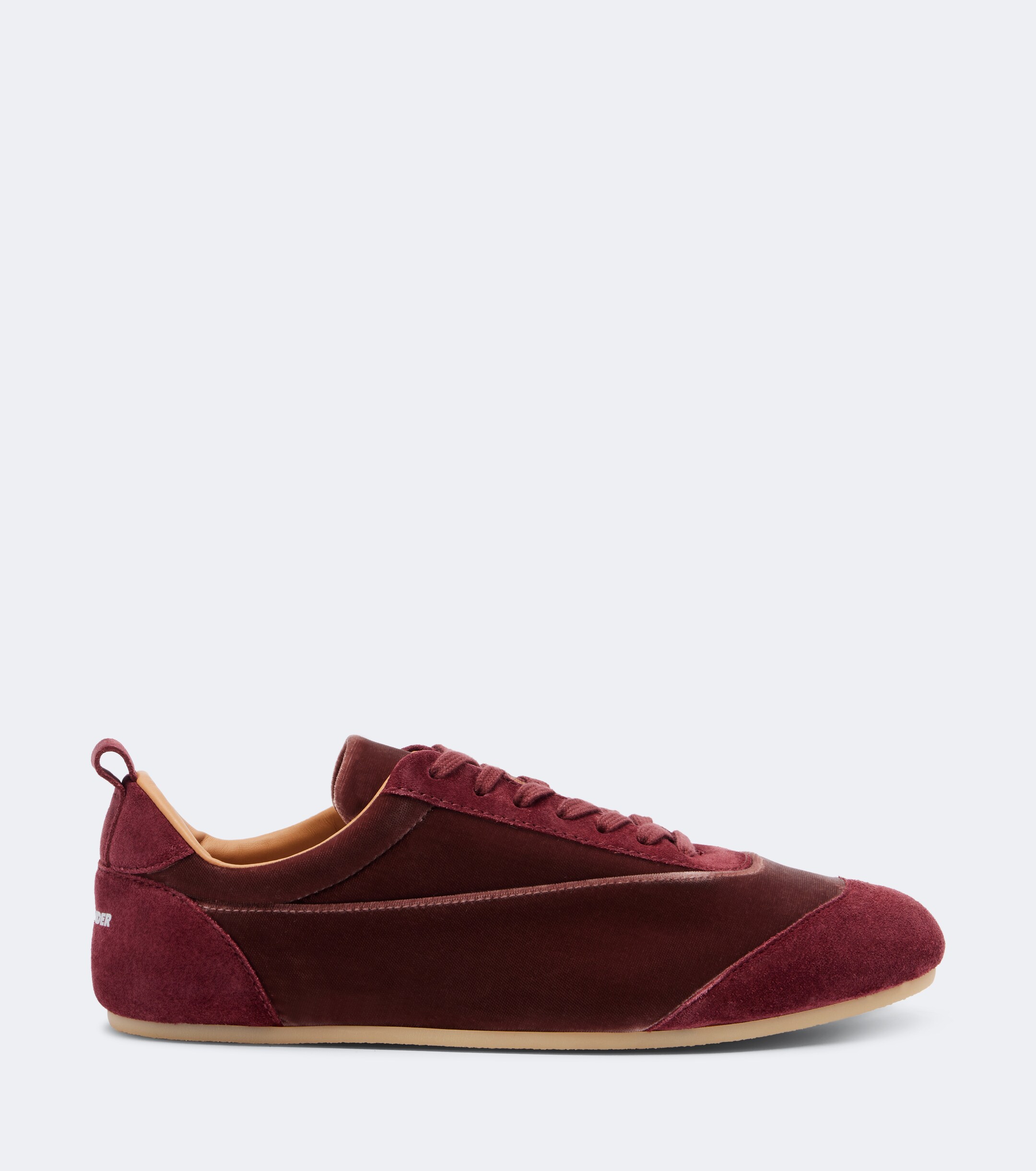 Jil Sander Jil Sander Etage suede-trimmed velvet sneakers
