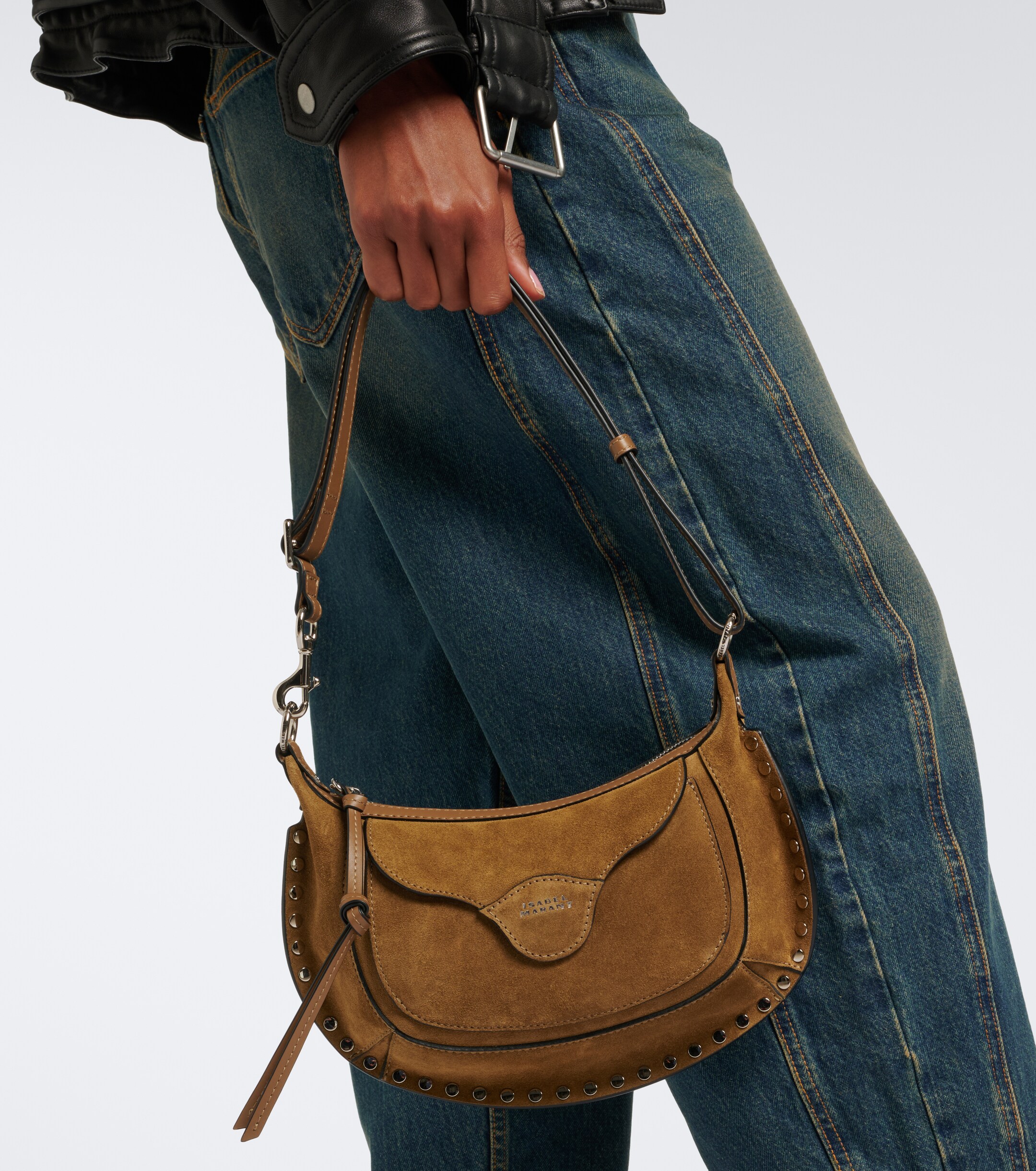 Isabel Marant Oskan Moon suede shoulder bag