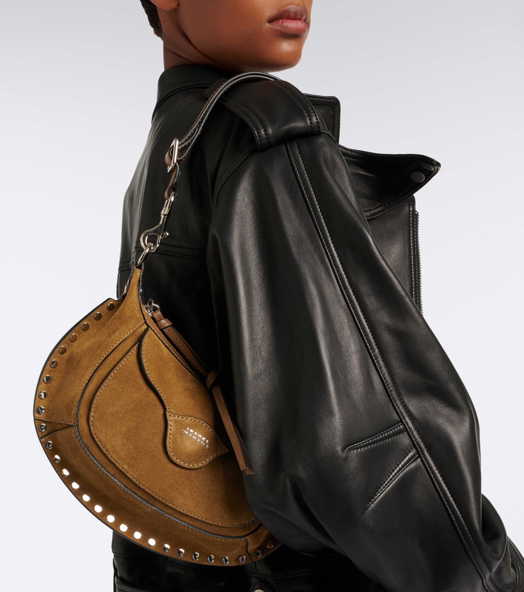 Isabel Marant Oskan Moon suede shoulder bag